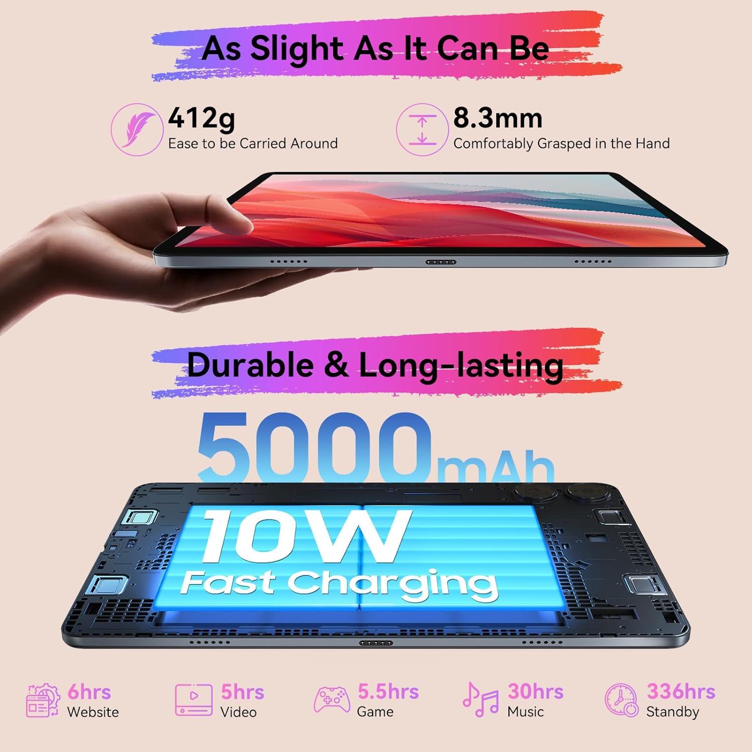 Tableta Android 10.1" BESTTAB A20 24GB RAM 256GB ROM Gris