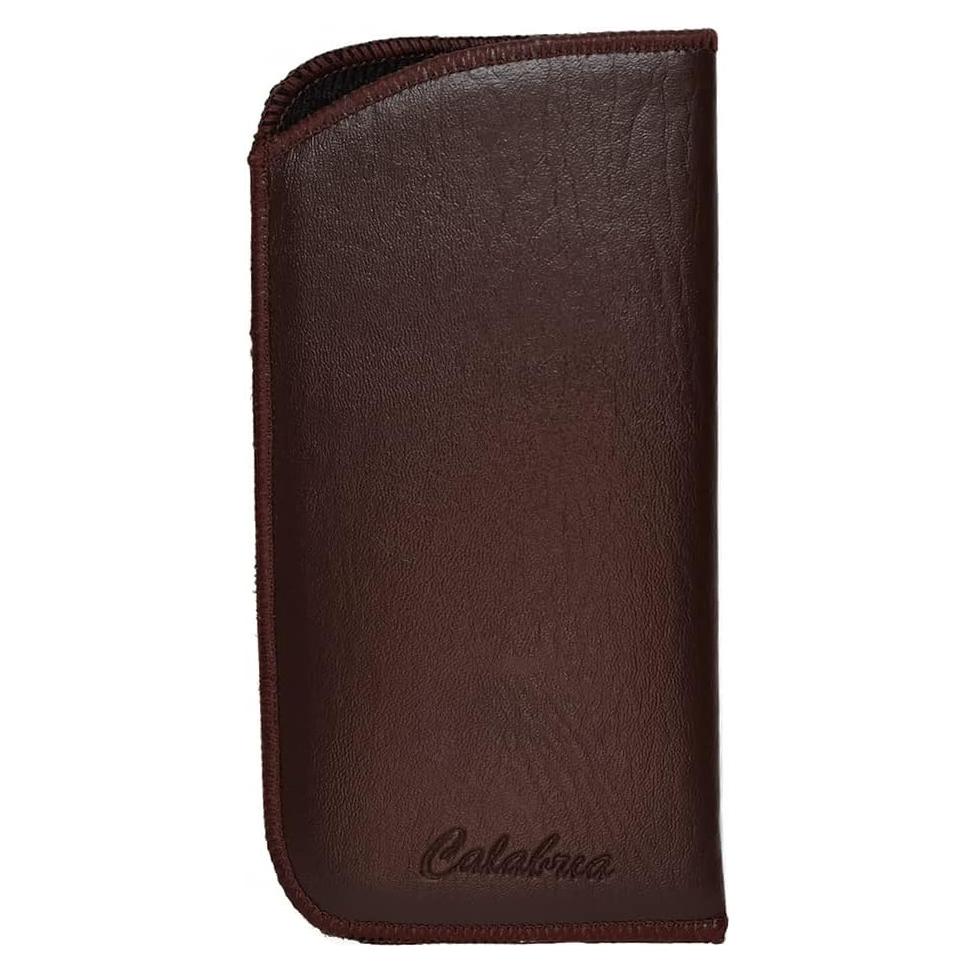 Funda para Gafas Calabria Soft | Cuero Sintético Marrón