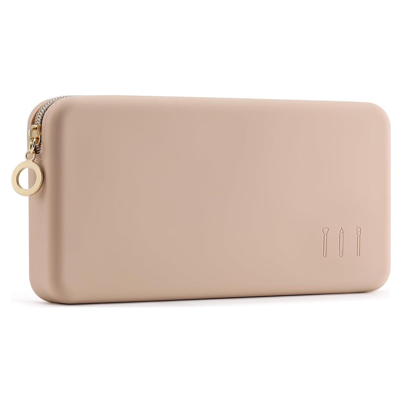 Bolsa de Brochas de Maquillaje FVION Caqui - Estuche de Viaje