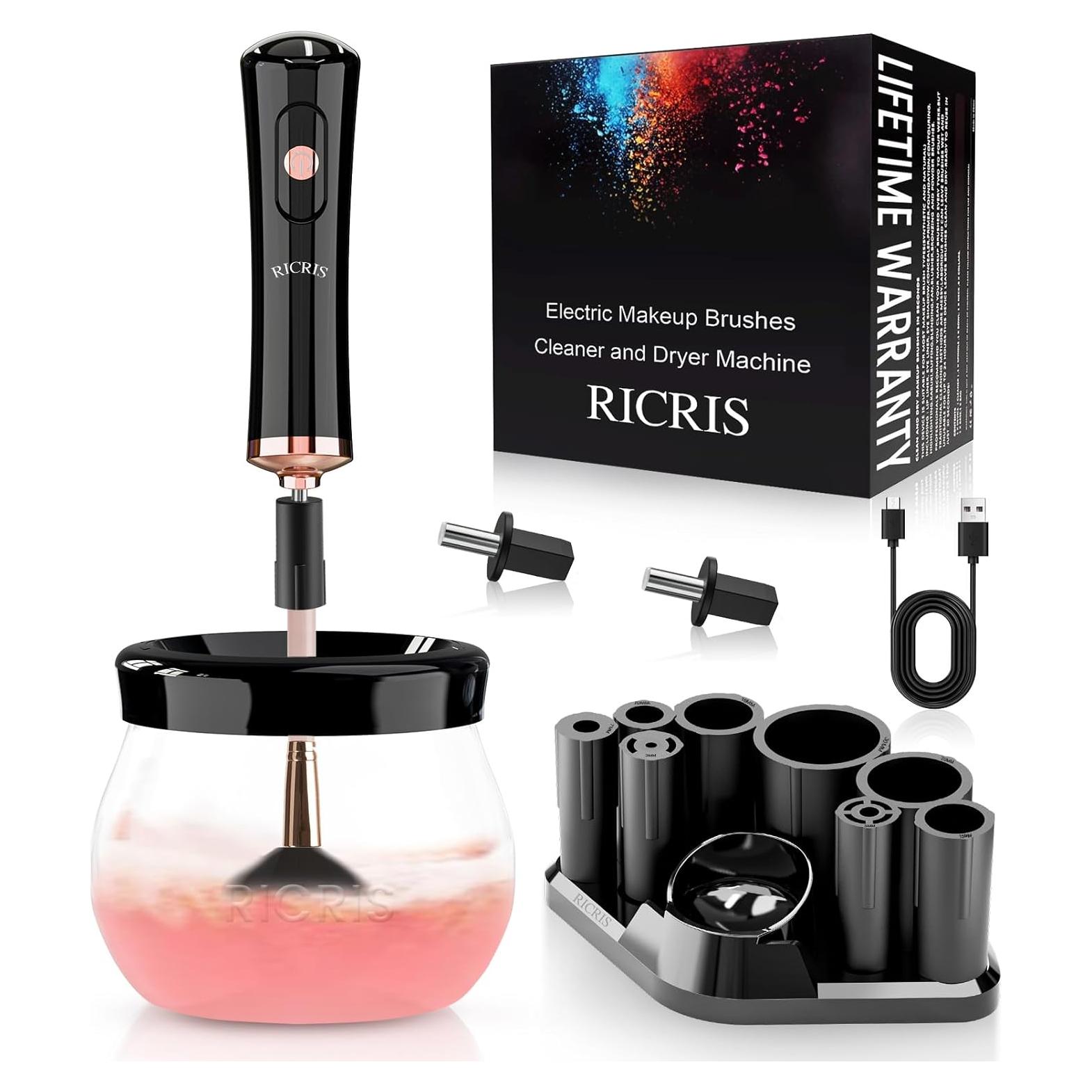 Limpiador y Secador de Brochas Eléctrico RICRIS - Negro