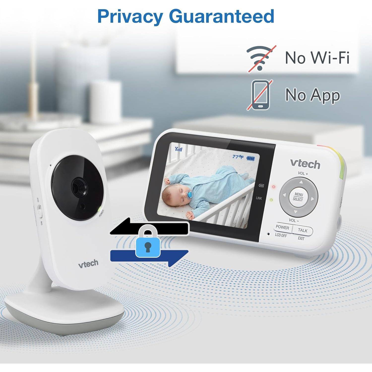 Monitor de Bebé VTech VM819 con Cámara 2.8" y Audio