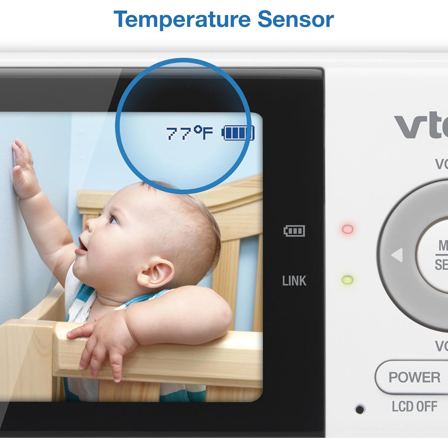 Monitor de Bebé VTech VM819 con Cámara 2.8" y Audio