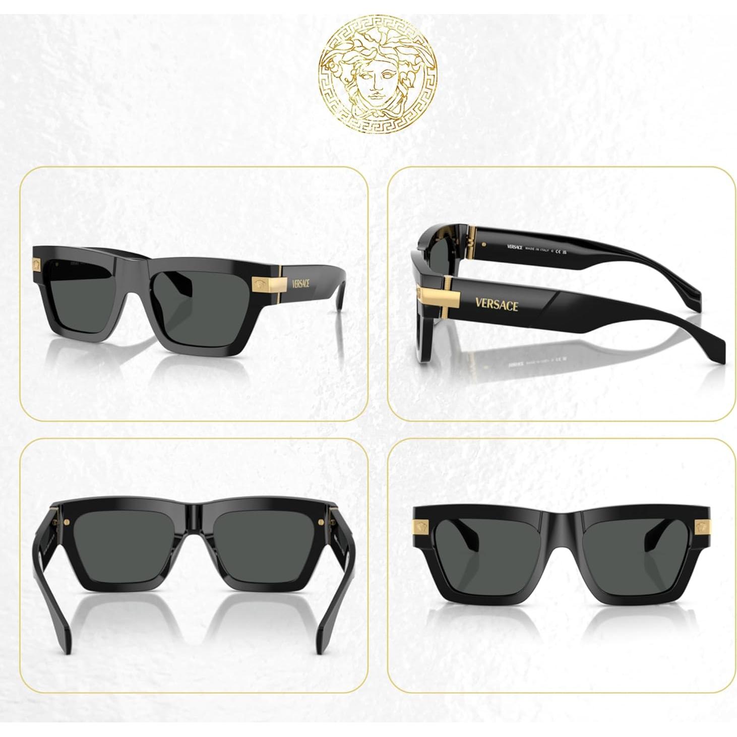 Gafas de sol rectangulares Versace VE4464 para hombres con kit