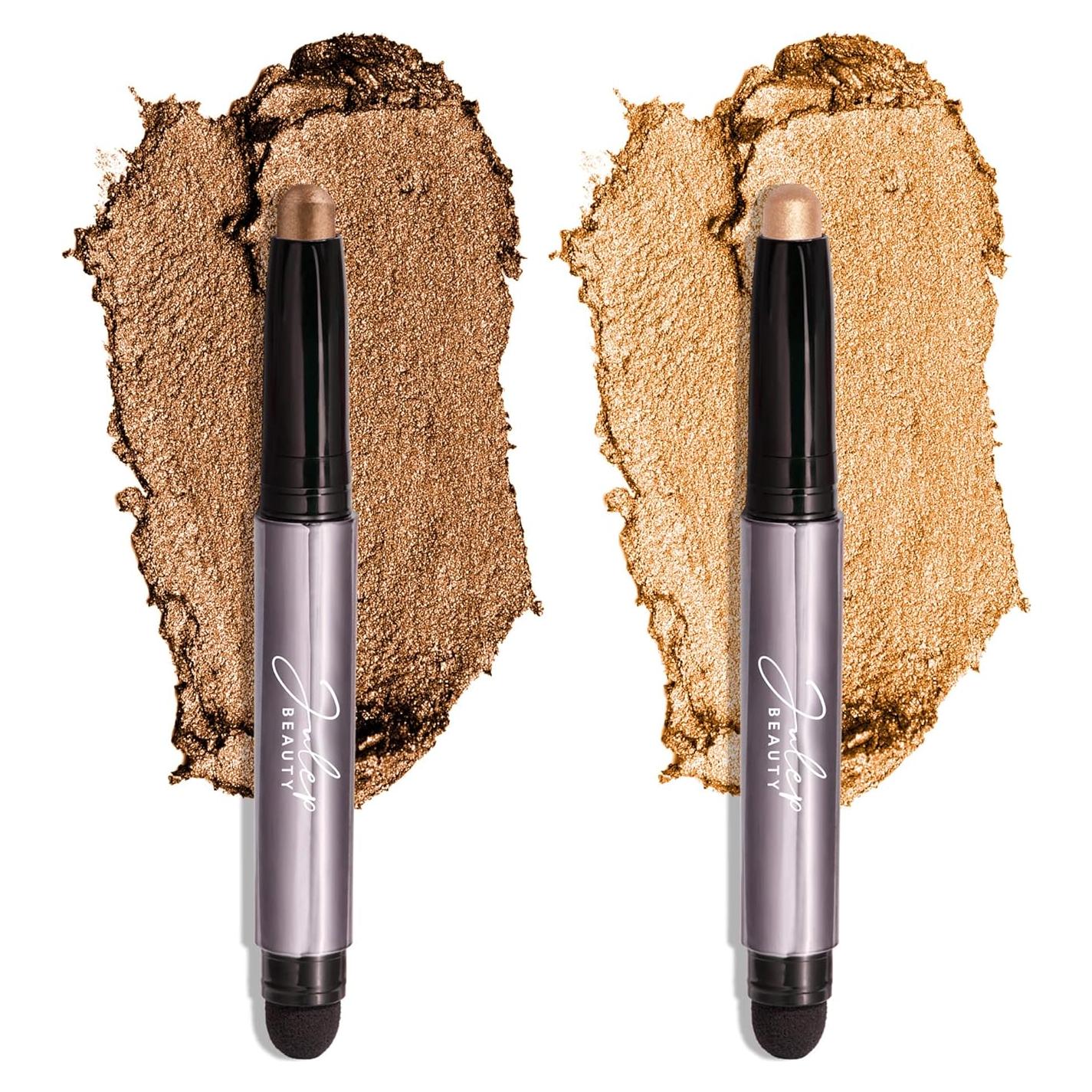 Dúo de Sombra de Ojos Julep 101 Crème-a-Powder Bronce/Dorado