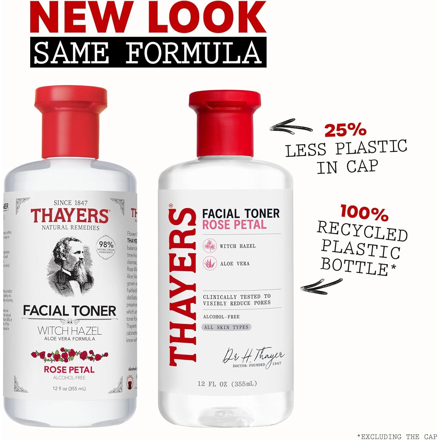 Tónico Facial Thayers 355ml Sin Alcohol Pétalo de Rosa