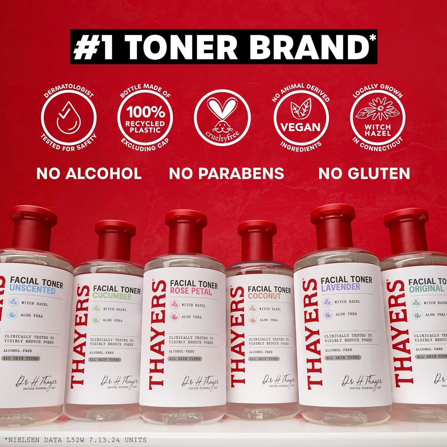 Tónico Facial Thayers 355ml Sin Alcohol Pétalo de Rosa