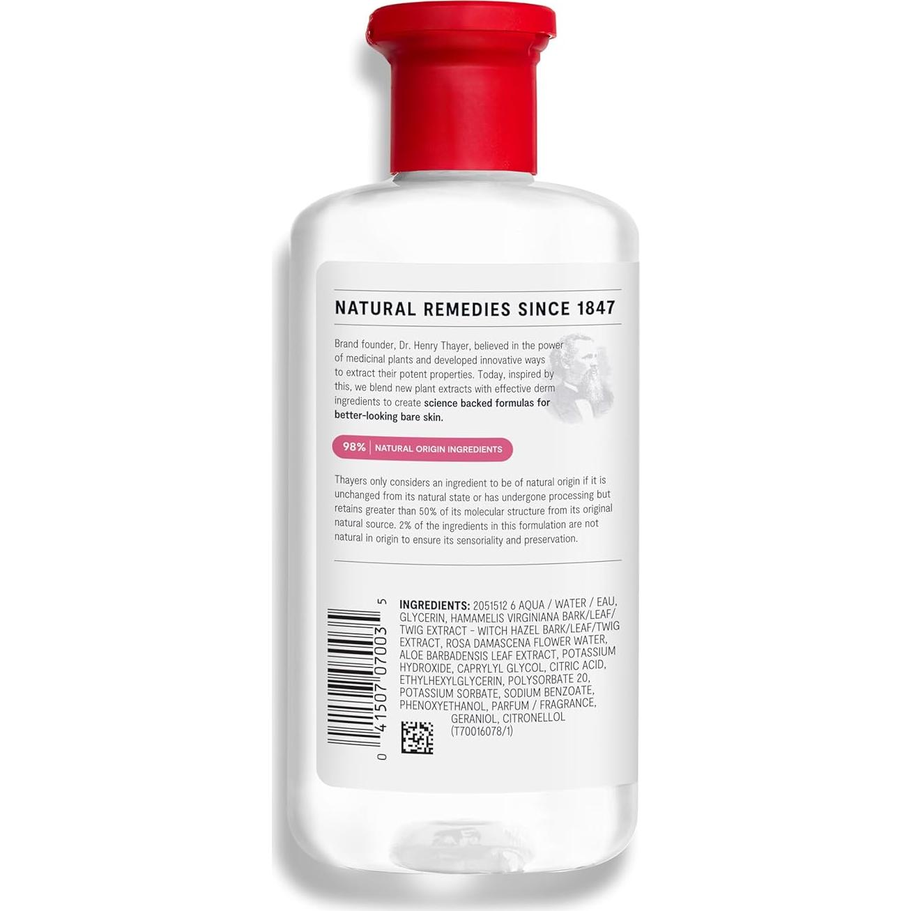 Tónico Facial Thayers 355ml Sin Alcohol Pétalo de Rosa