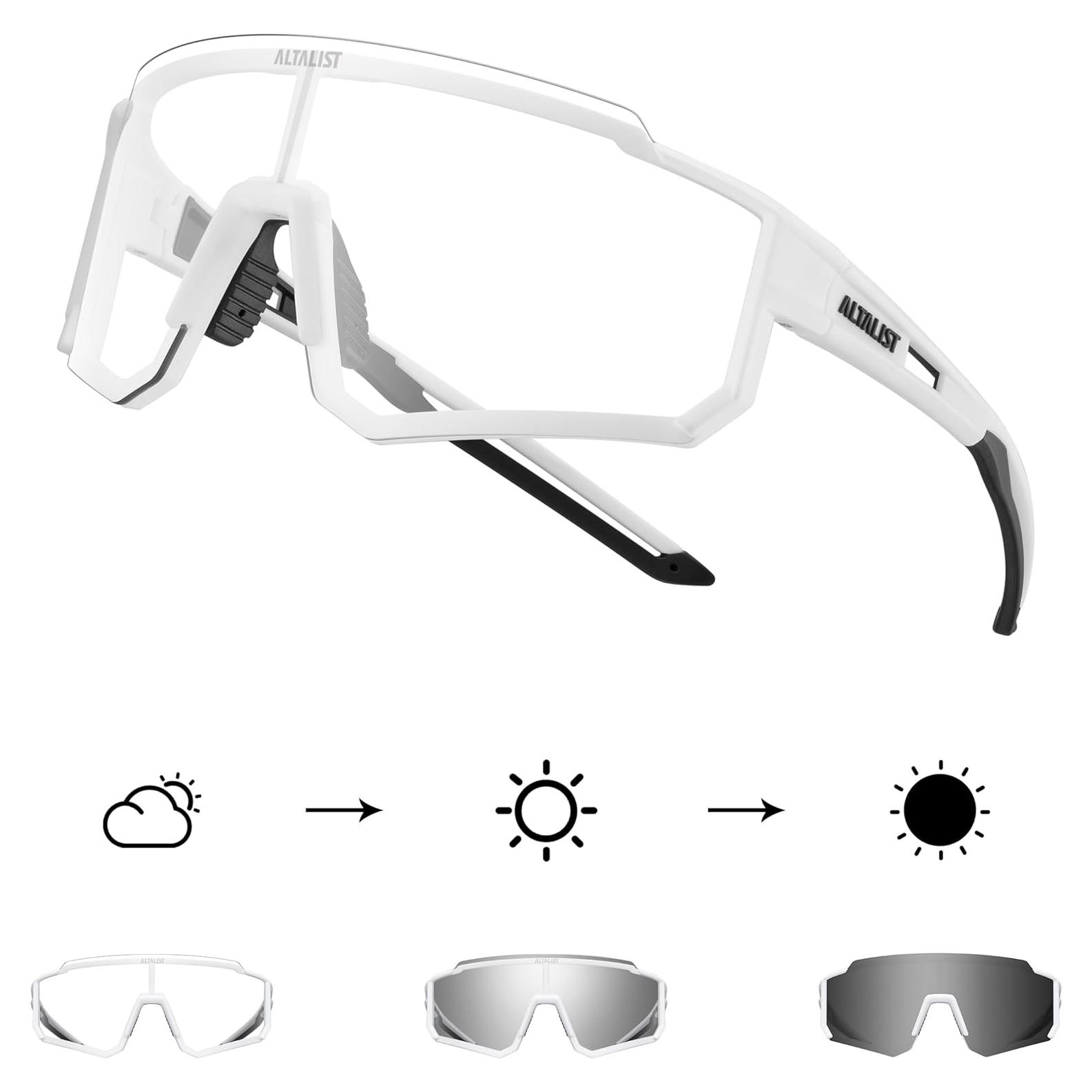 Gafas de Ciclismo ALTALIST UV400 Lentes Fotocromáticas