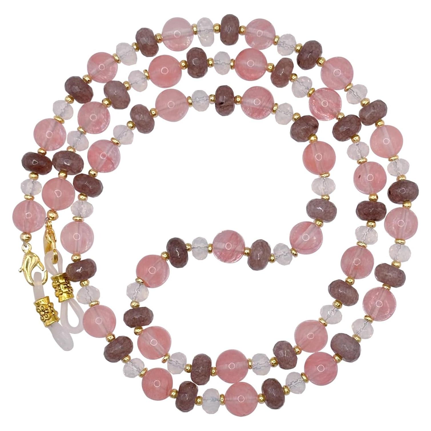 Cadena de Gafas Multicolor con Cuentas y Charm Premium