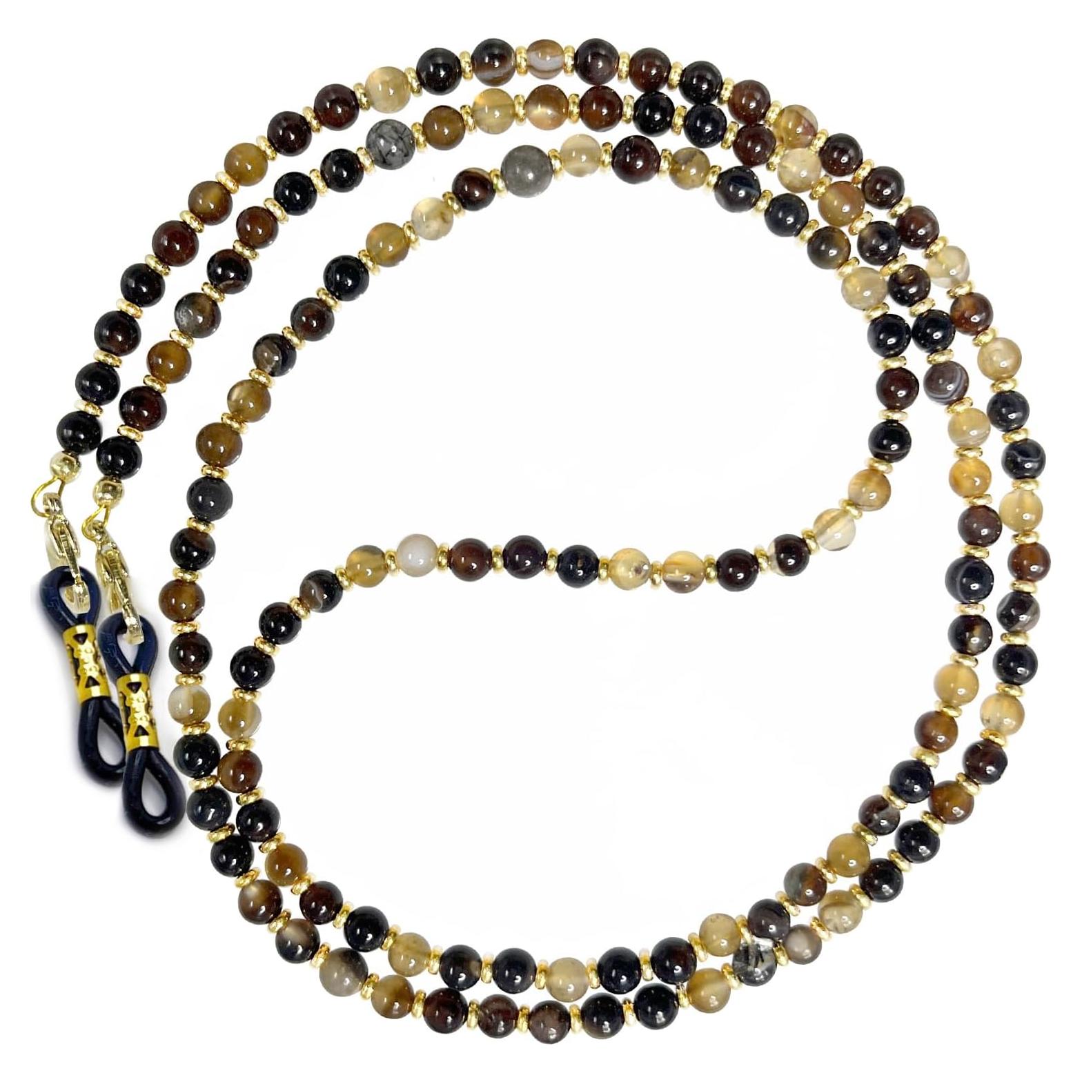 Cadena de Gafas Elegante con Perlas y Cobre 69.85 cm