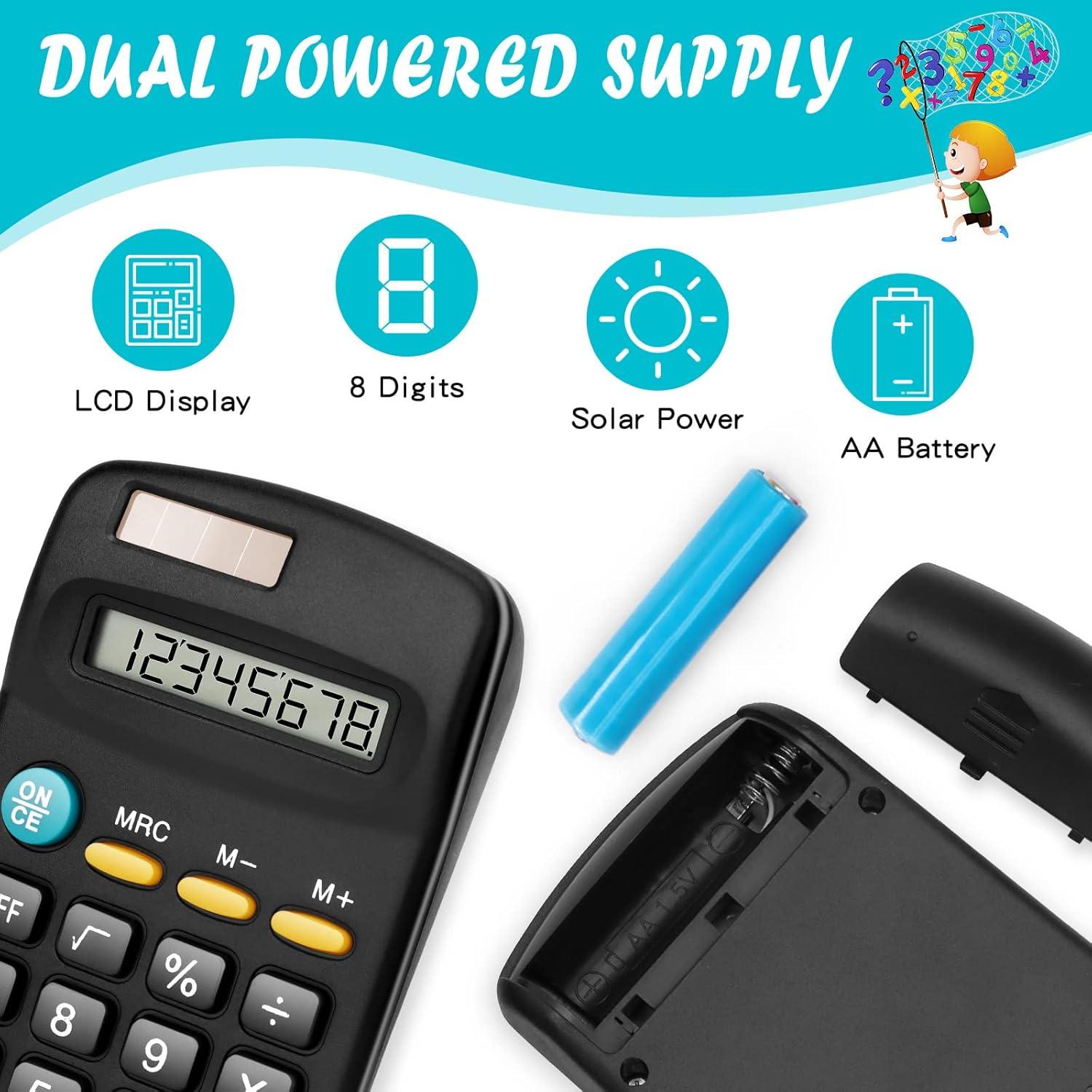 Paquete de 24 Calculadoras Básicas Riccioney - Pantalla 8 Dígitos