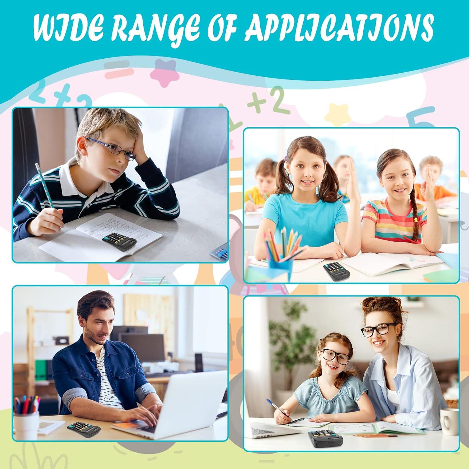 Paquete de 24 Calculadoras Básicas Riccioney - Pantalla 8 Dígitos