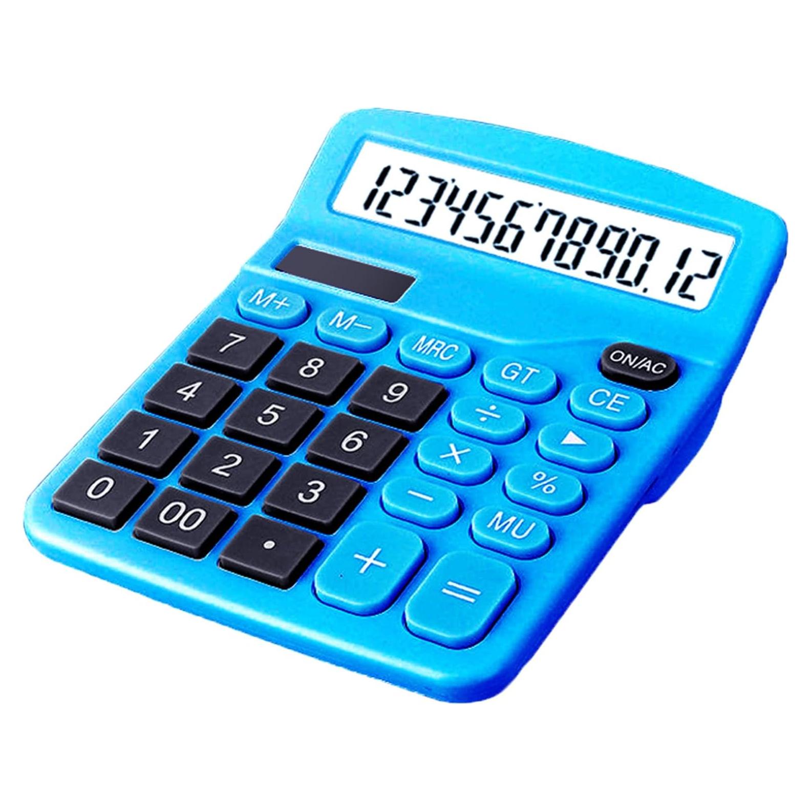 Calculadora de Escritorio Bulexy K201 12 Dígitos Solar y Batería