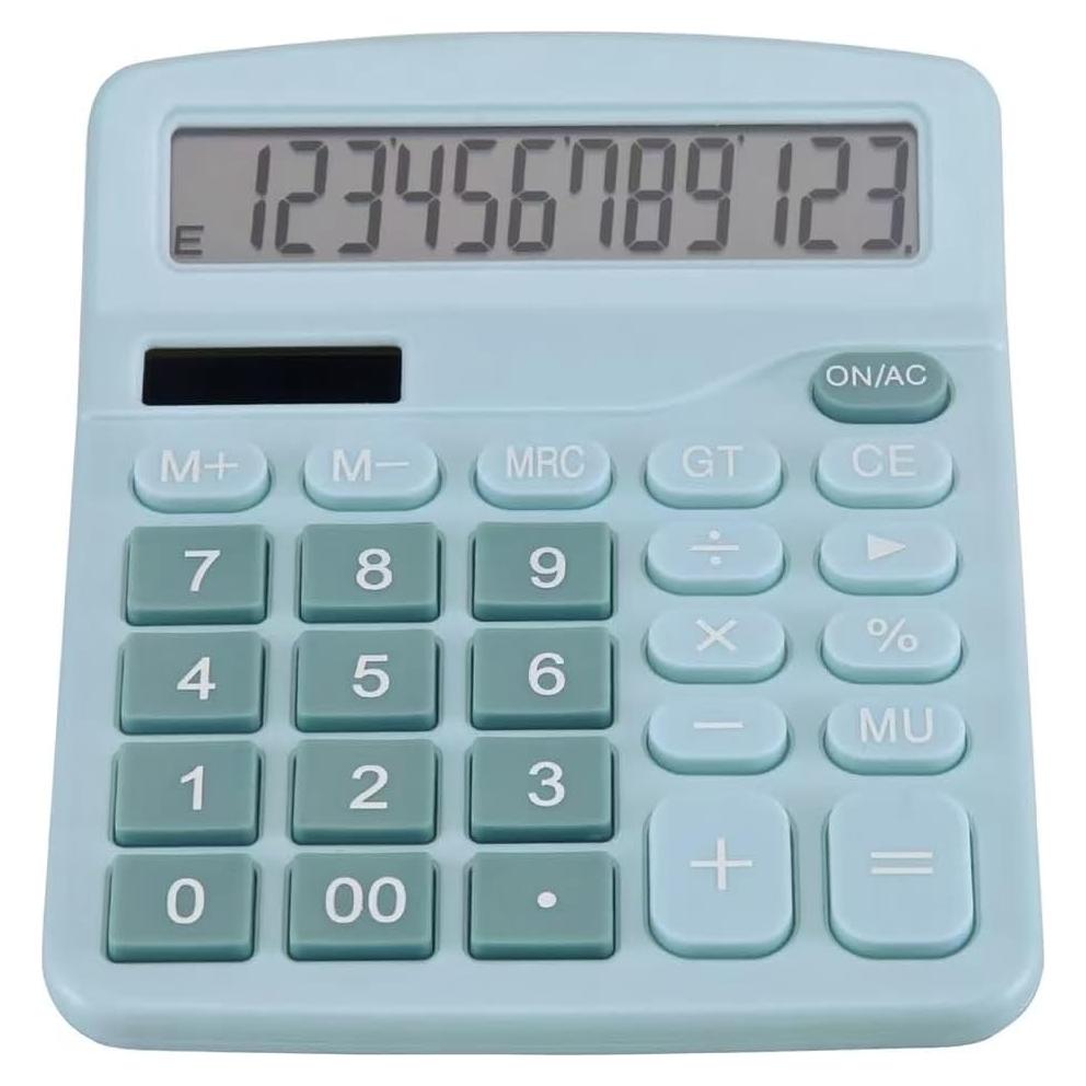 Calculadora de Escritorio 12 Dígitos NUOFACB Solar y Batería