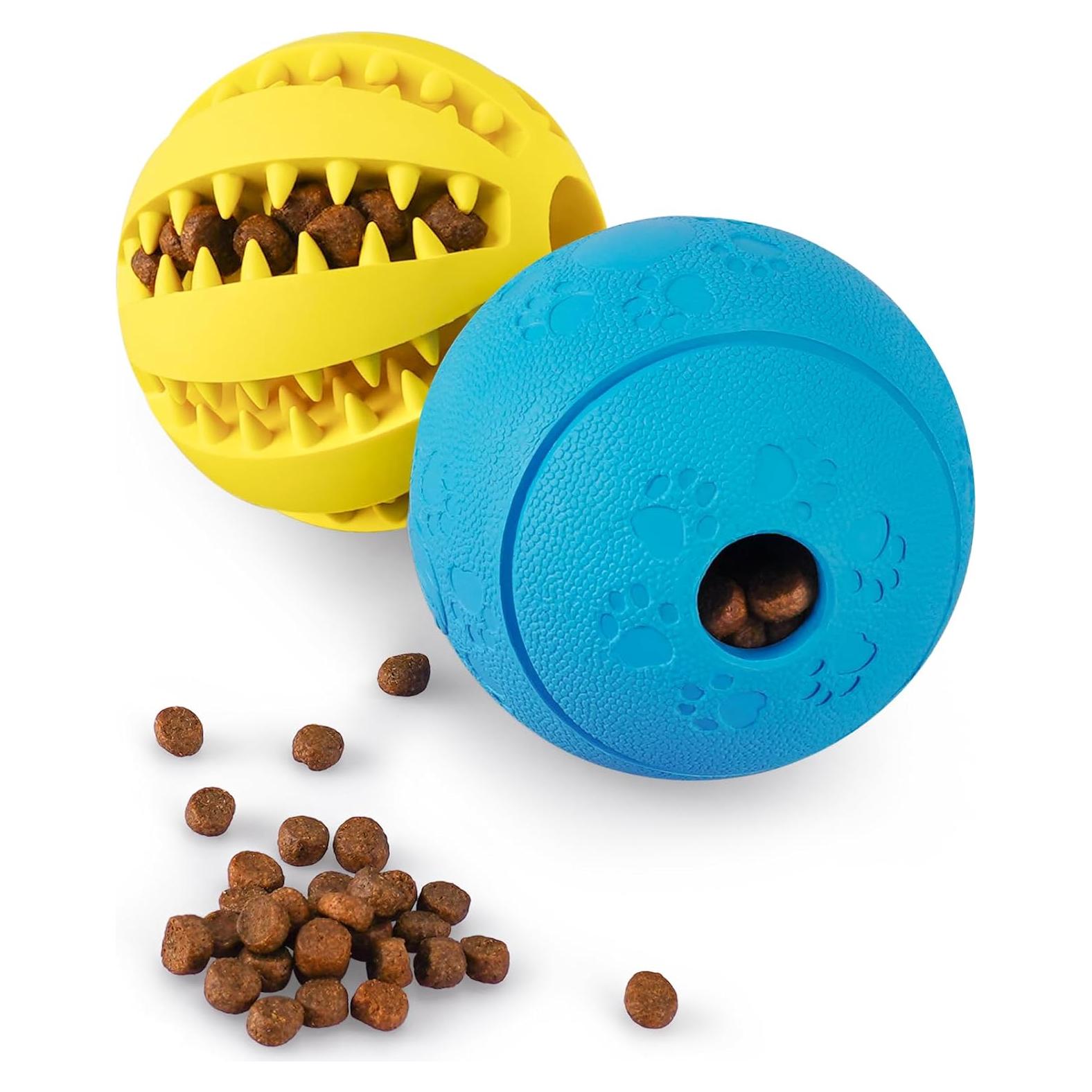 Juguetes de Puzzle para Perros HIPPIH 2 Pack - Amarillo y Azul