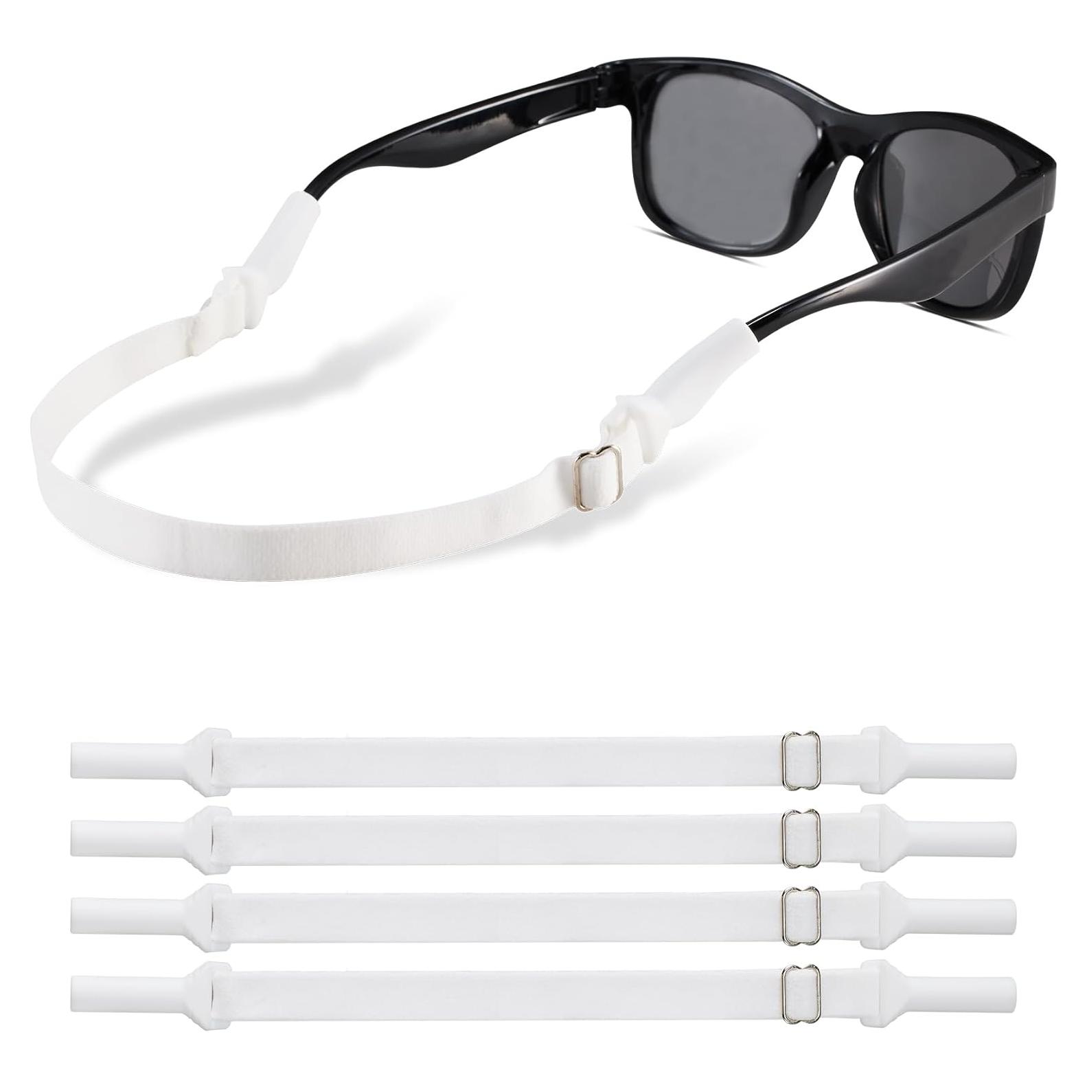 LVVFIT Correas para Gafas Niños 16.5-25.4 cm Ajustables 4 Pzas