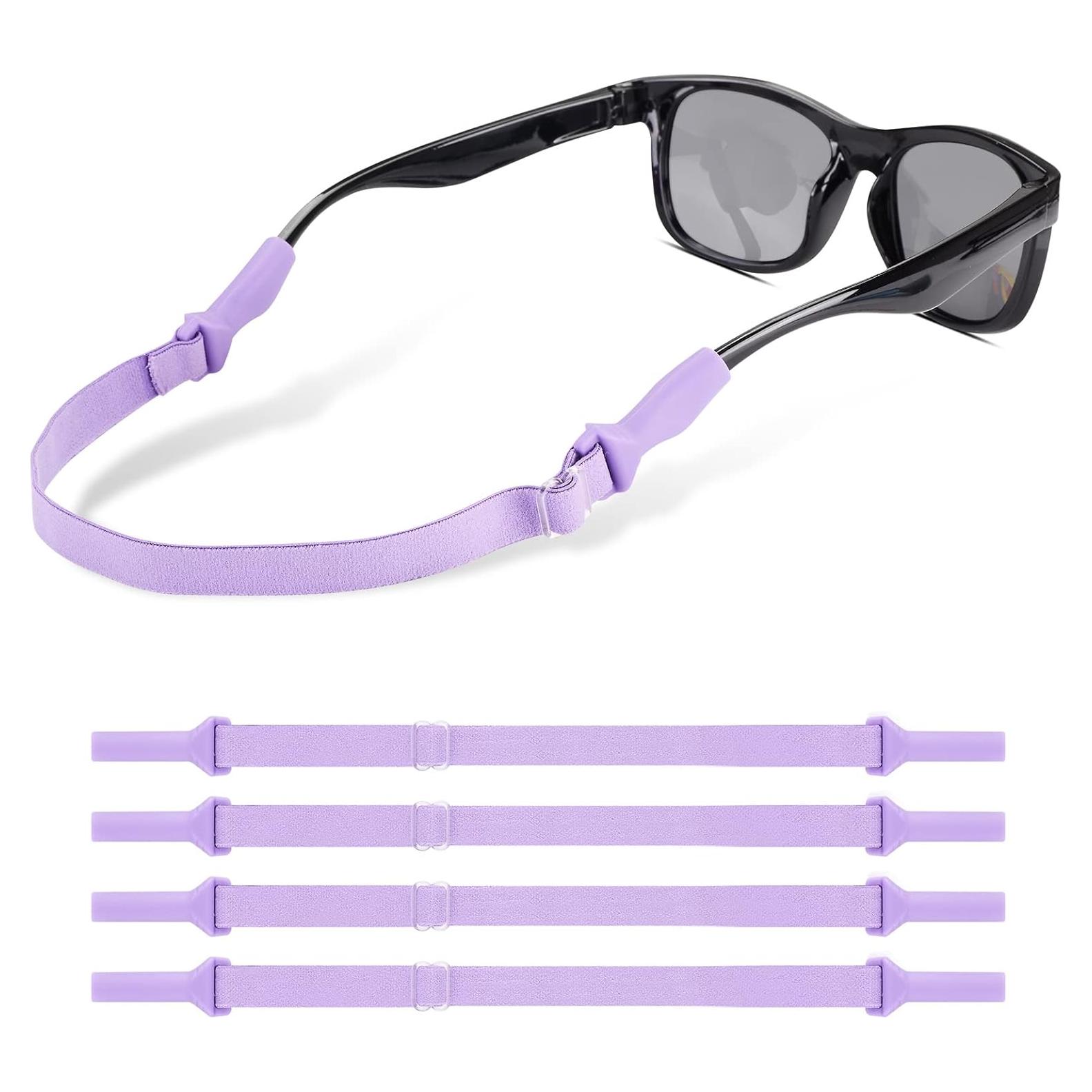 Correas para Gafas LVVFIT Niños 16.5-25.4 cm 4 Piezas Morado