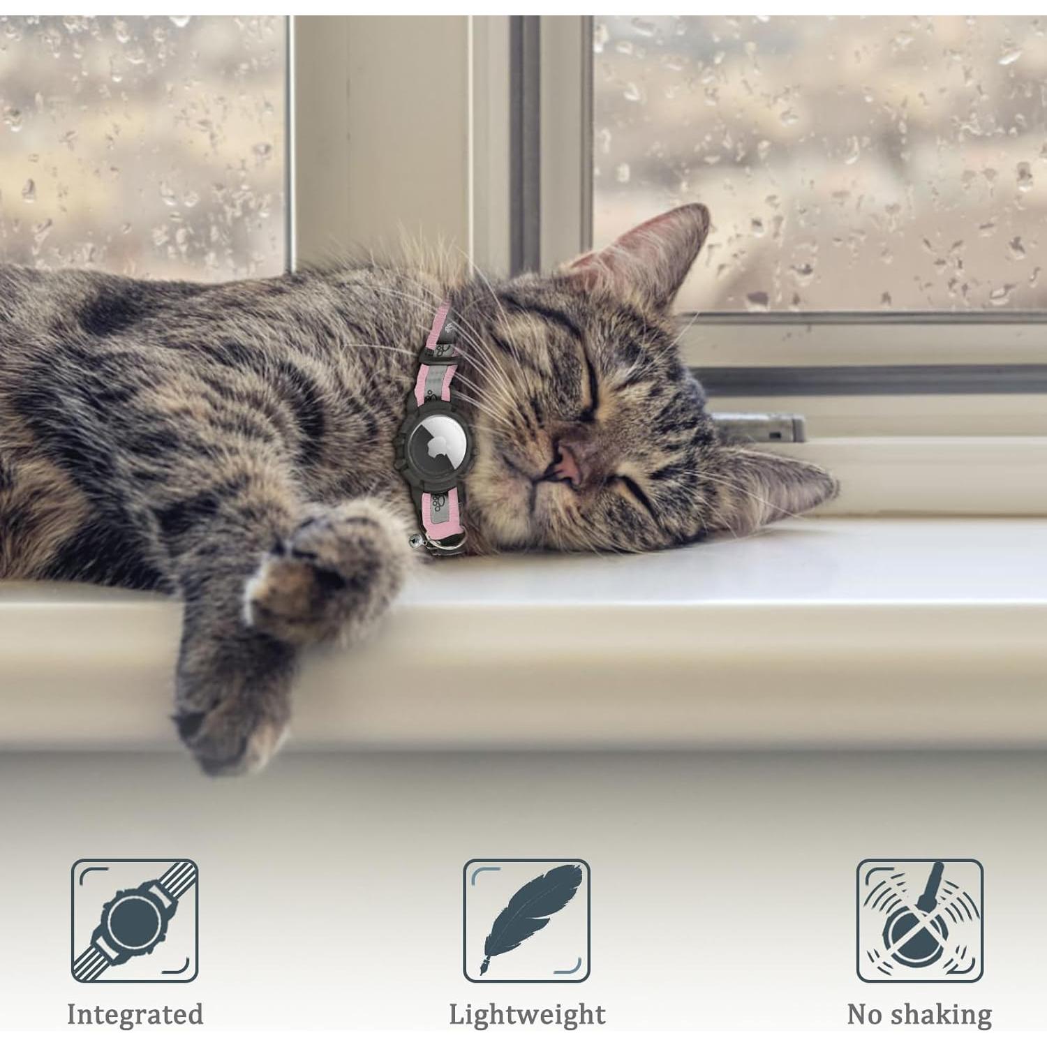 Collar Reflectante para Gato Odokele con Soporte AirTag XS