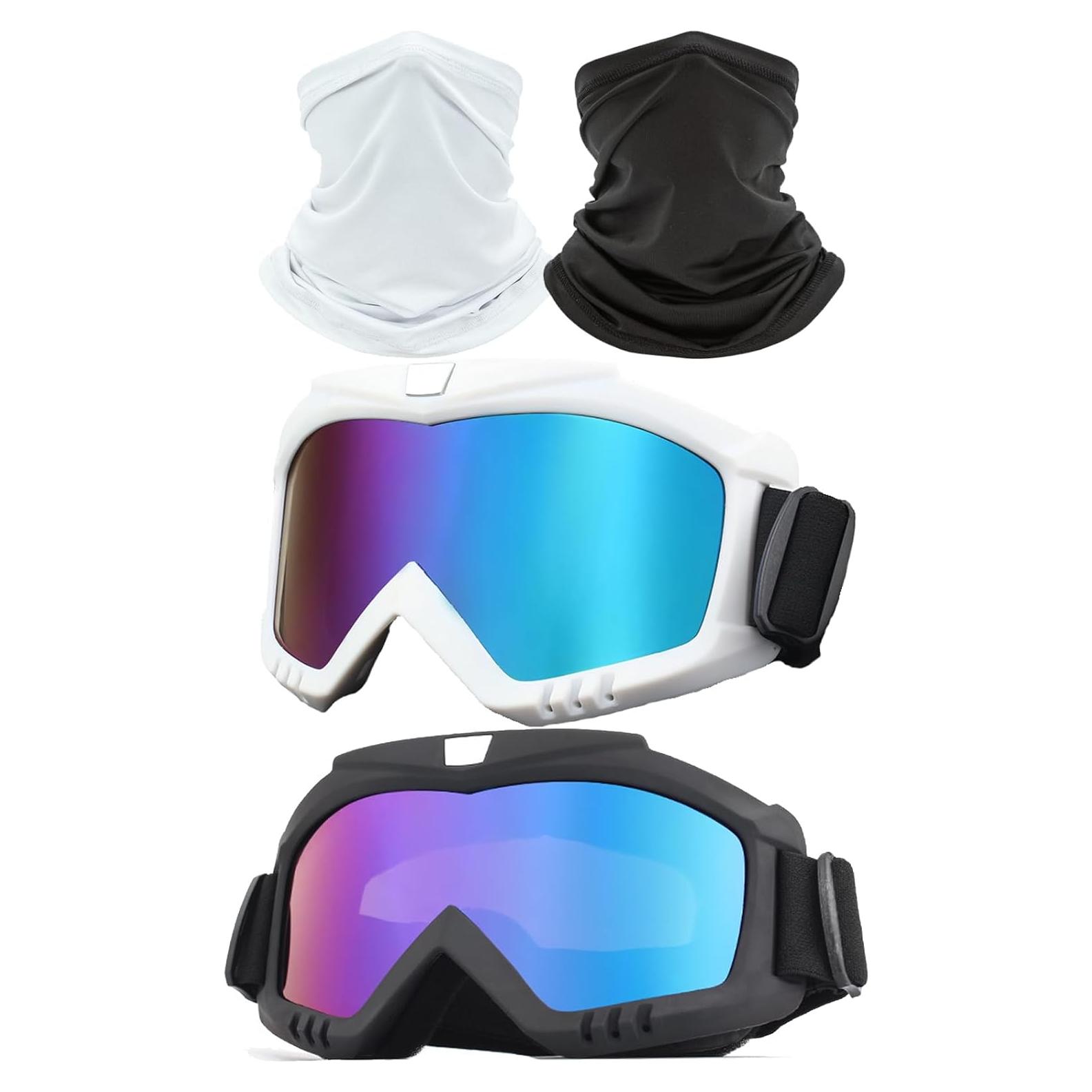 Gafas de motocross Immoono 2 paquetes con protección UV