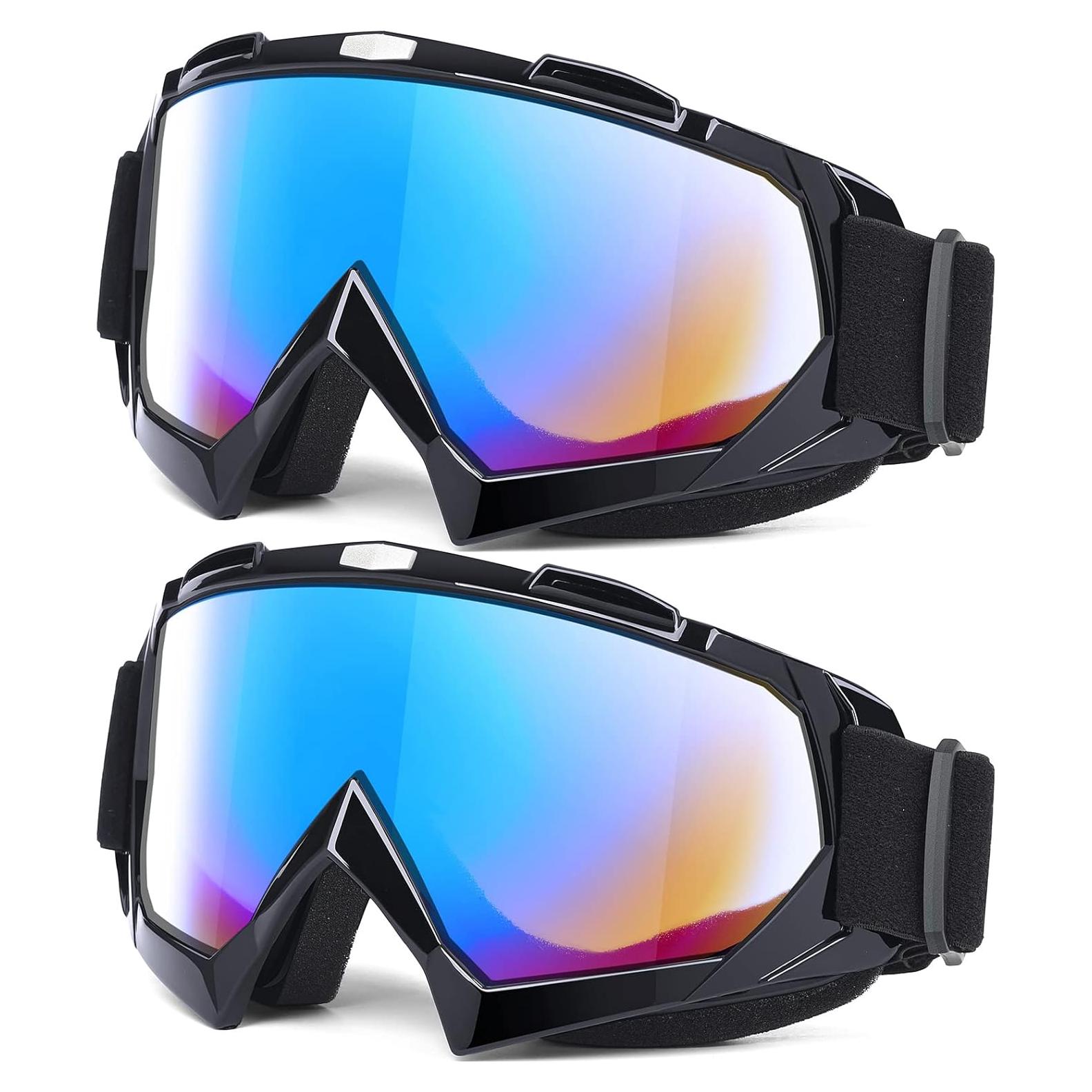 Gafas de Motocross MAMBAOUT Paquete de 2 Adultos UV