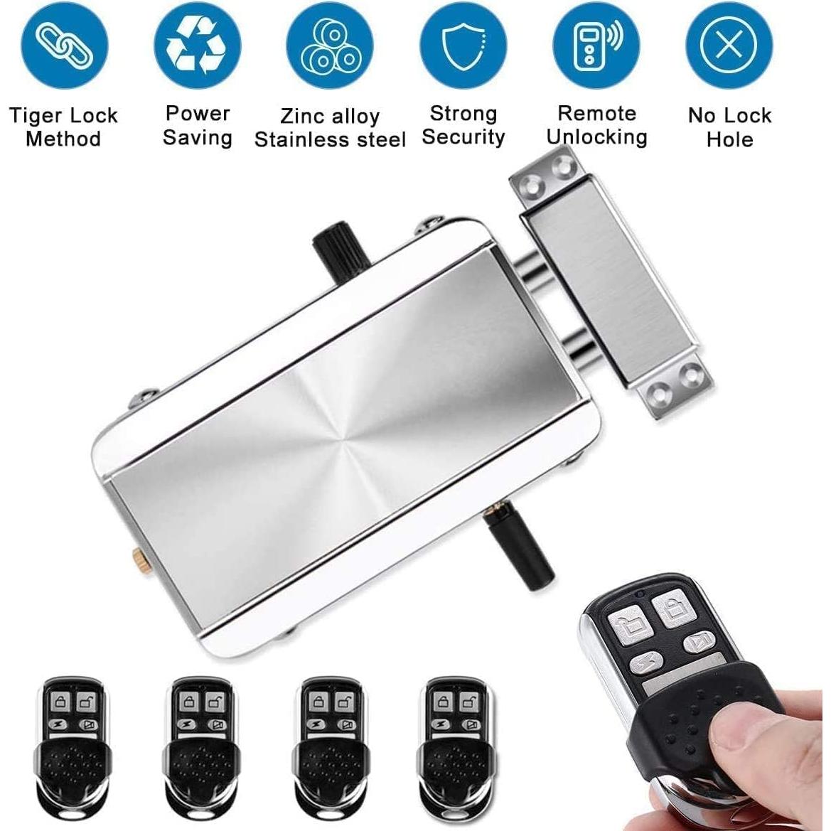 Cerradura Electrónica Ritammi con Control Remoto y Antirrobo