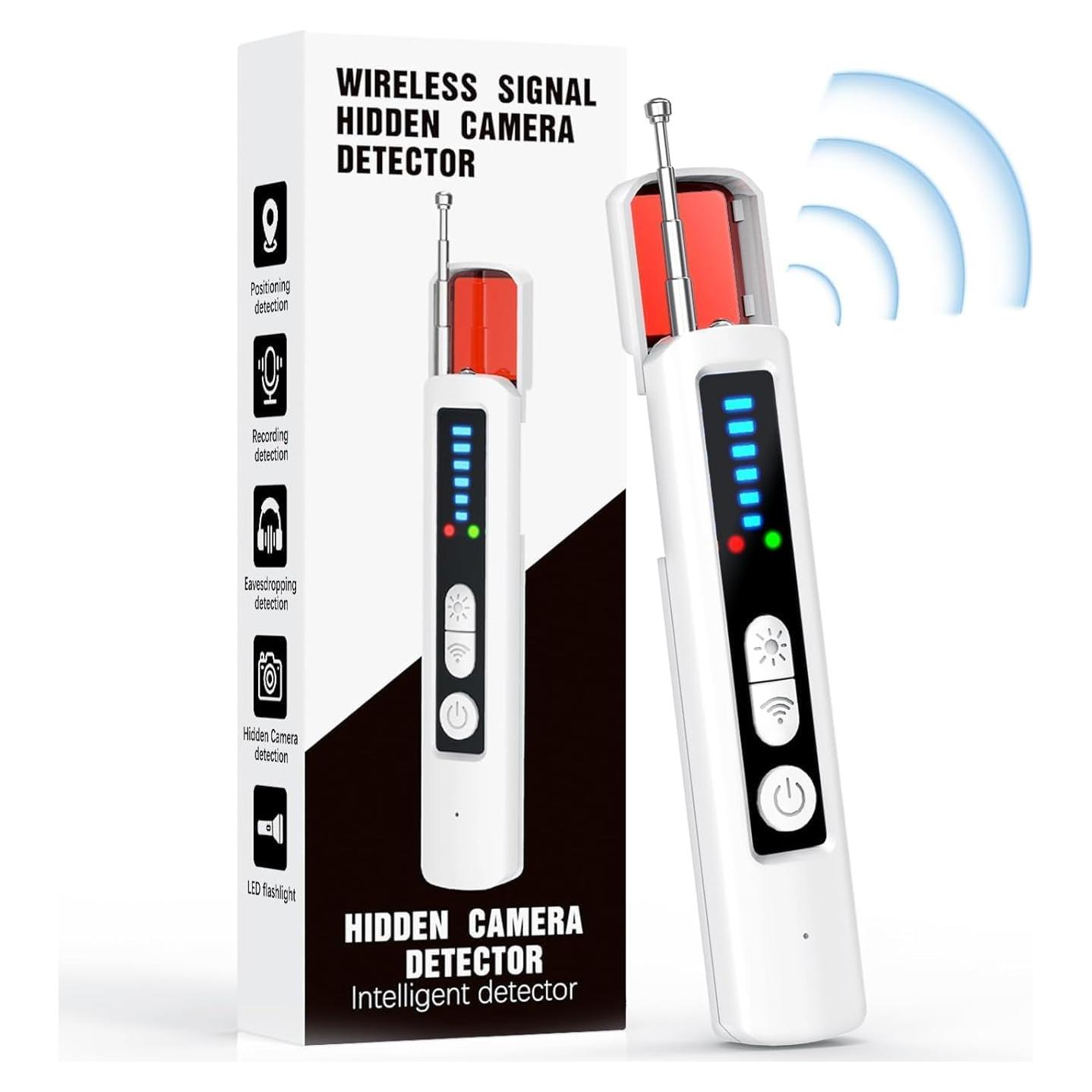 Detector de cámaras ocultas BSTCY PRO - Portátil, 6 Sensibilidades