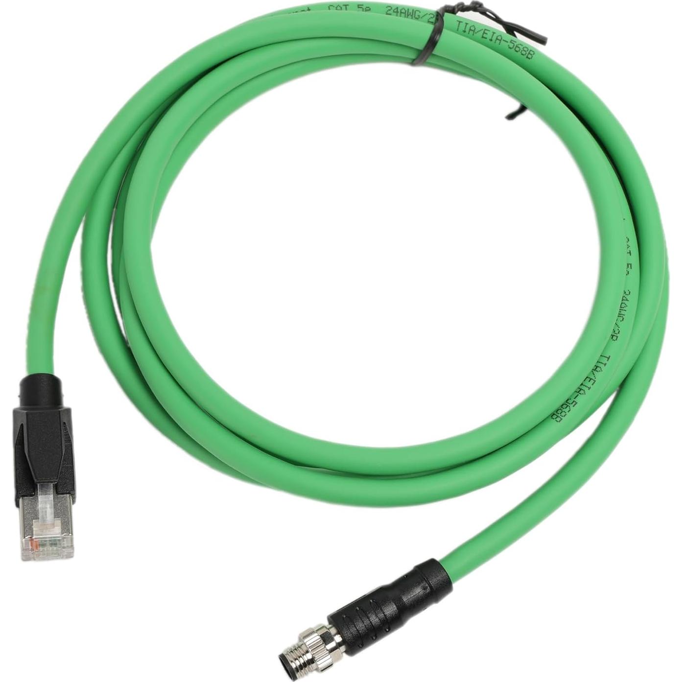 Cable de red M8 4Pin A-Codificado a RJ45 Beckhoff 2M Cat5e