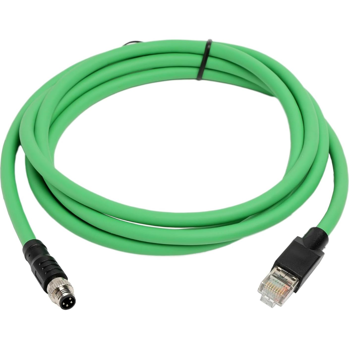Cable de red M8 4Pin A-Codificado a RJ45 Beckhoff 2M Cat5e
