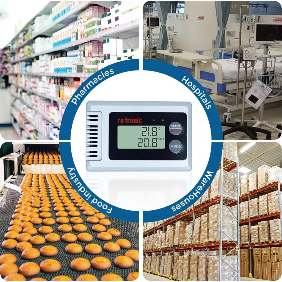 Registrador de Datos de Temperatura y Humedad Rotronic HL-1D