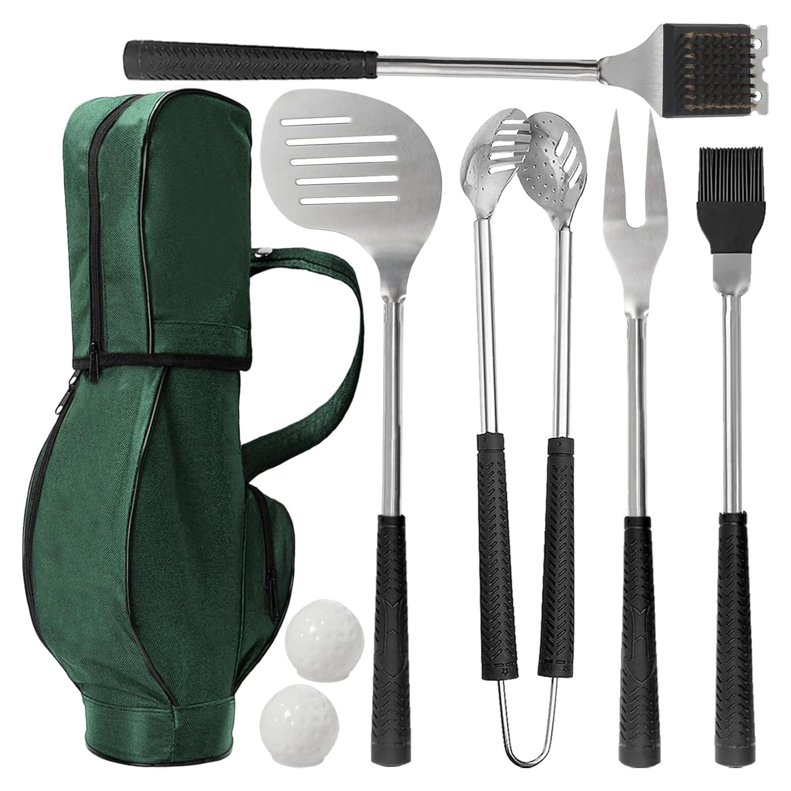 Juego de Utensilios de Parrilla BBQ Golf Jishi 8 Piezas
