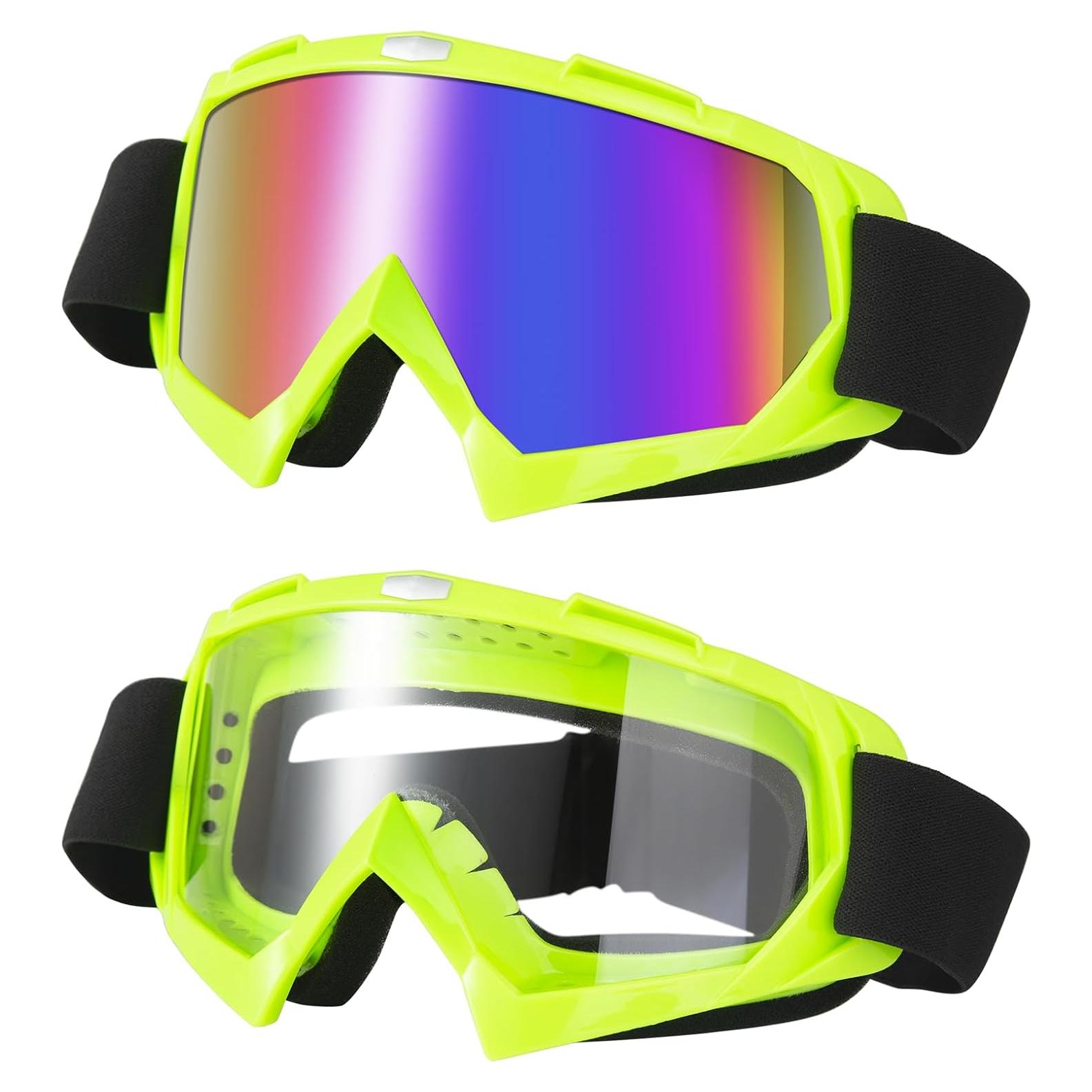 Gafas de Motocross LJDJ Lj24-06-gn Verde Lente Clara