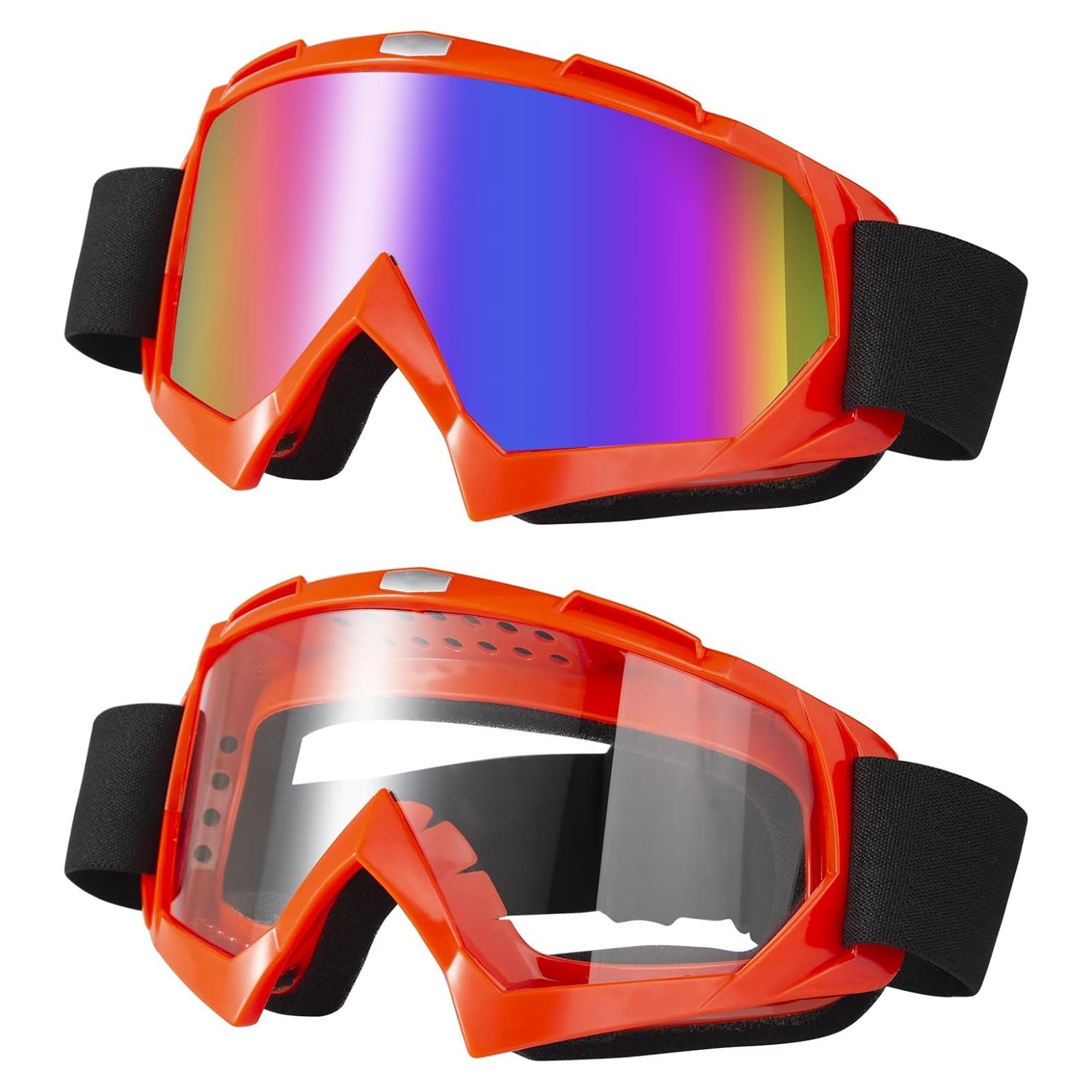 Gafas de motocross LJDJ Lj24-06 Naranja y coloridas