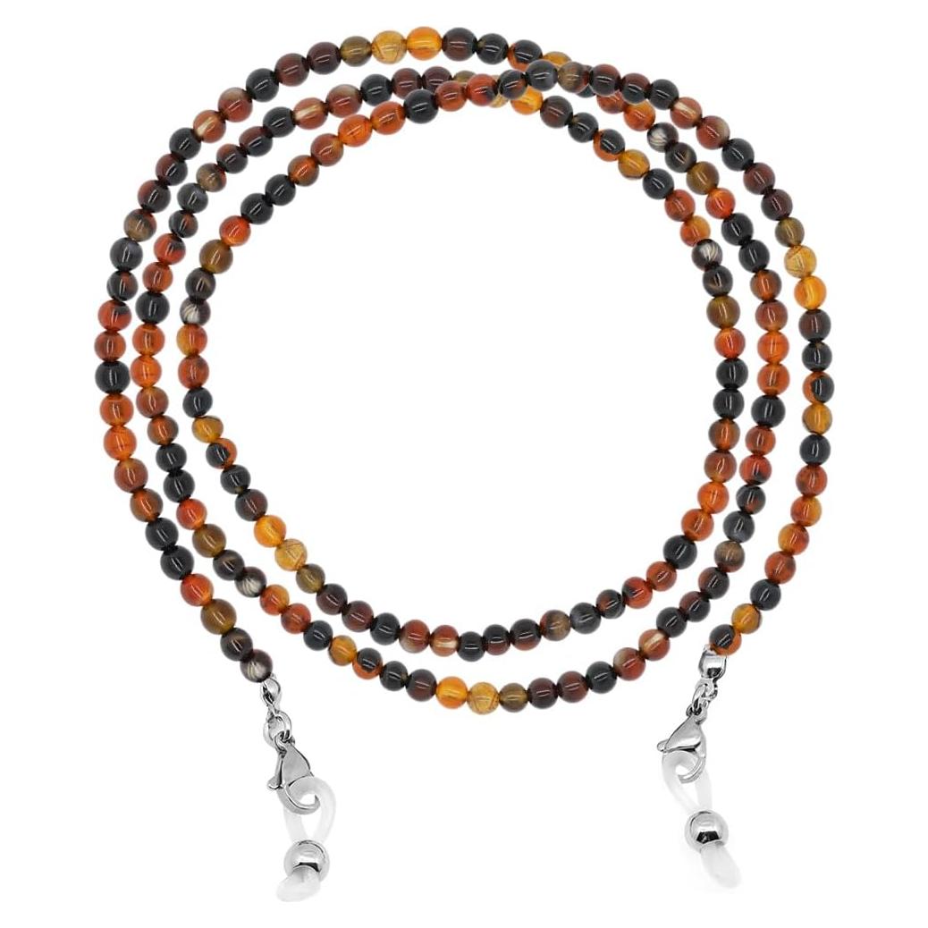 Cadena de Gafas LuReen de Ágata Oscura para Mujeres