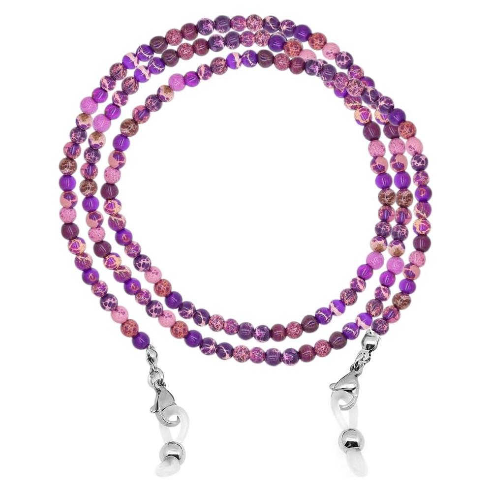 Cadena de Gafas LuReen de Perlas Naturales para Mujeres