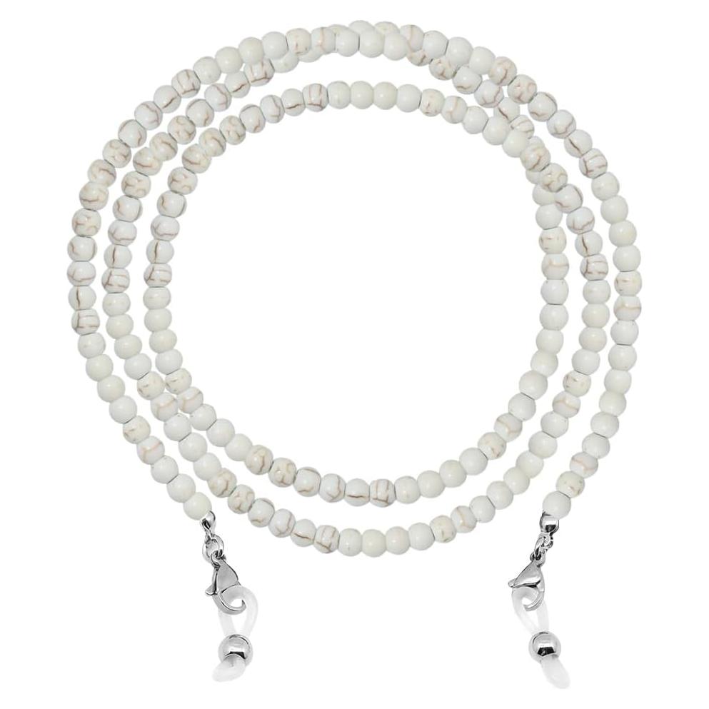 Cadena de Gafas LuReen Turquesa Blanca 73.66 cm para Mujeres
