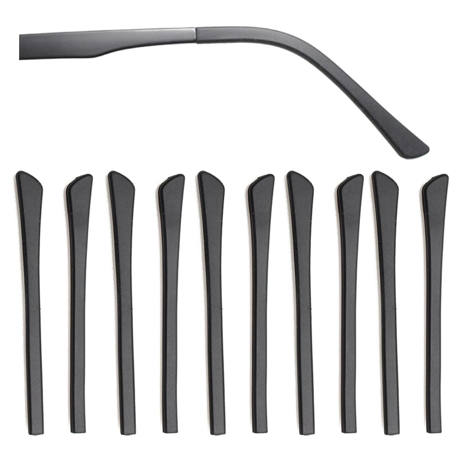 5 Pares Puntas Silicona Antideslizantes Gafas KECHIO Negro