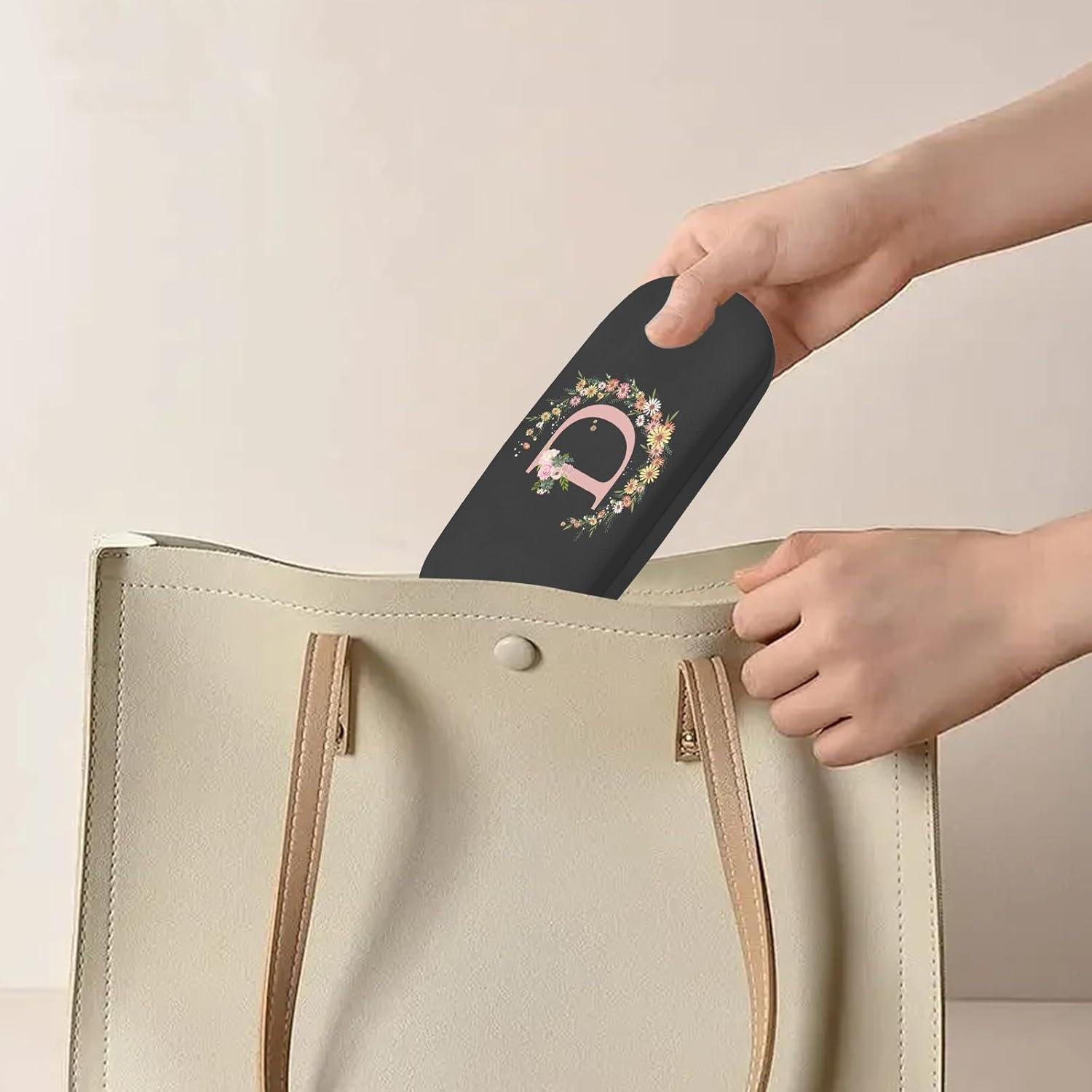 Estuche Duro para Gafas con Letra Inicial - Cuero PU