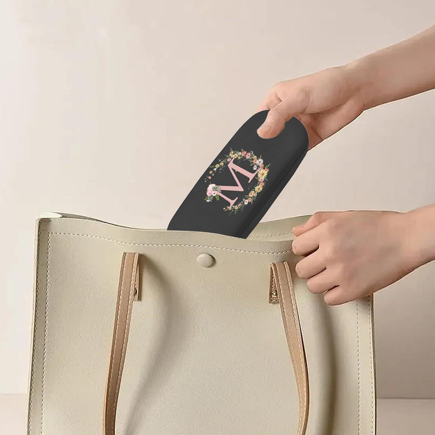 Estuche Duro para Gafas con Letra Inicial - Cuero PU