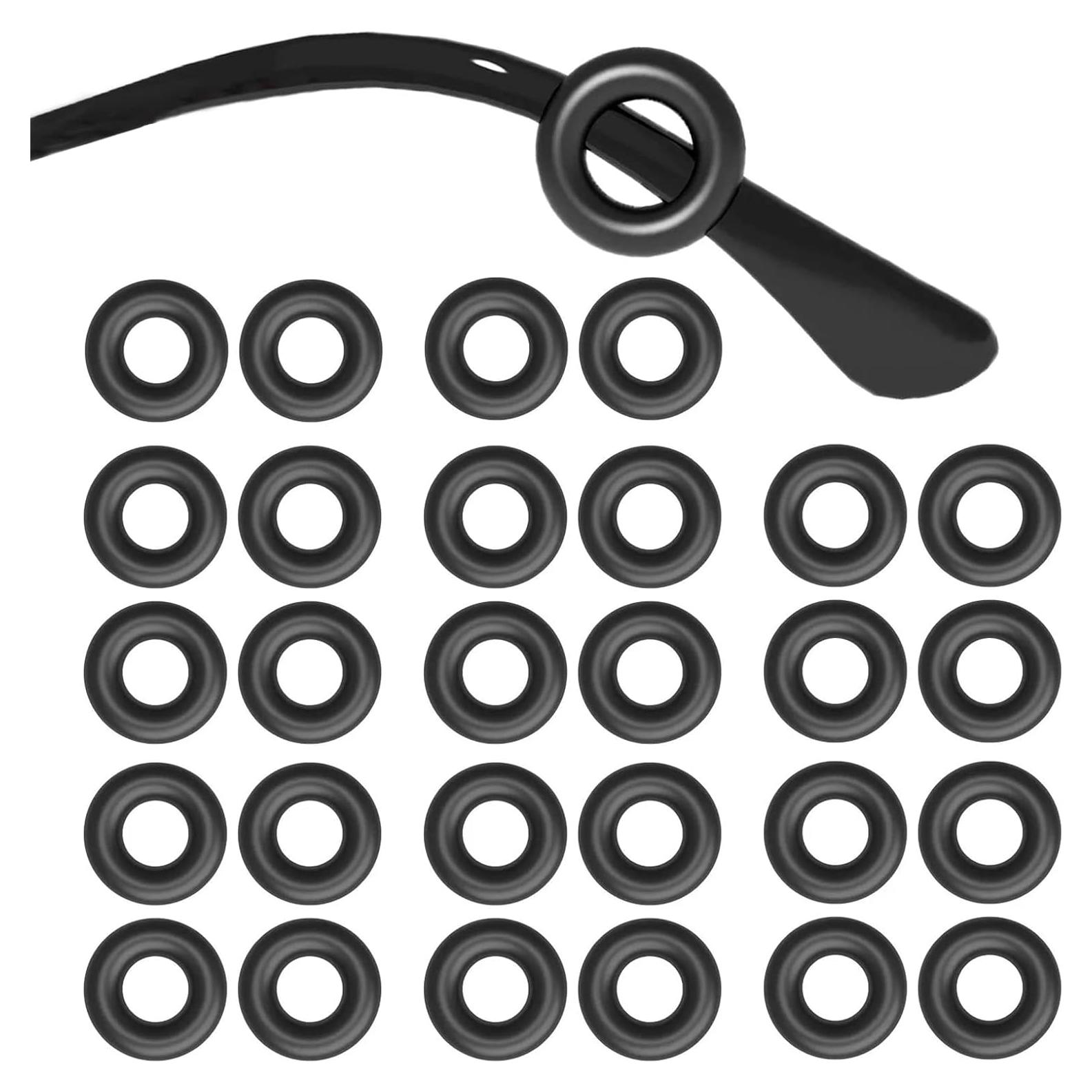 14 Pares de Sujetadores Antideslizantes para Gafas - Negro