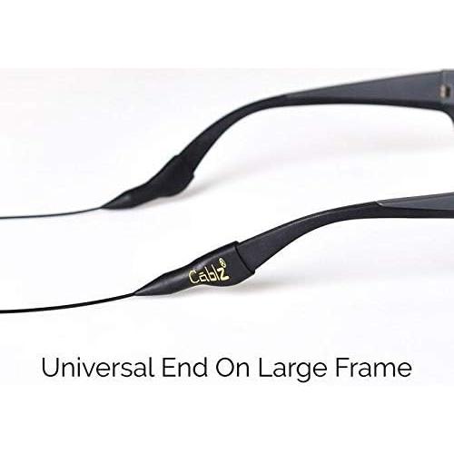 Correa Ajustable para Gafas Cablz Zipz Negra - Ligera y Cómoda