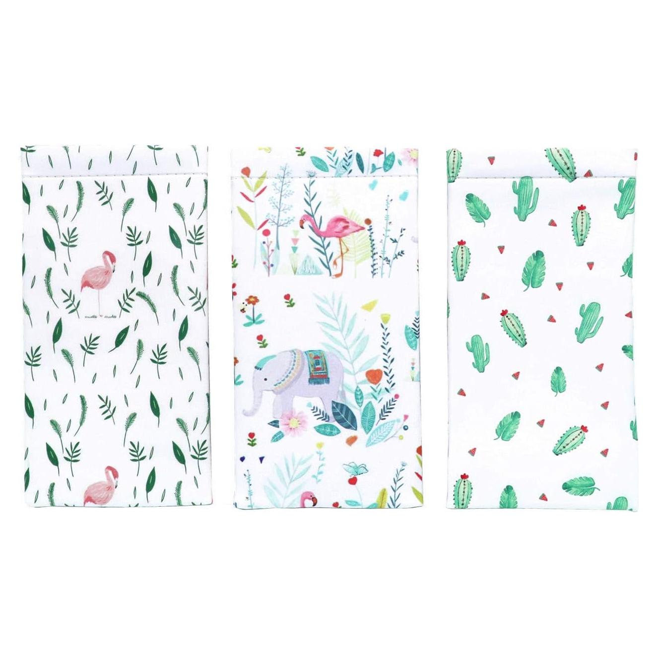 Pack 3 Fundas de Gafas PU con Cierre Superior