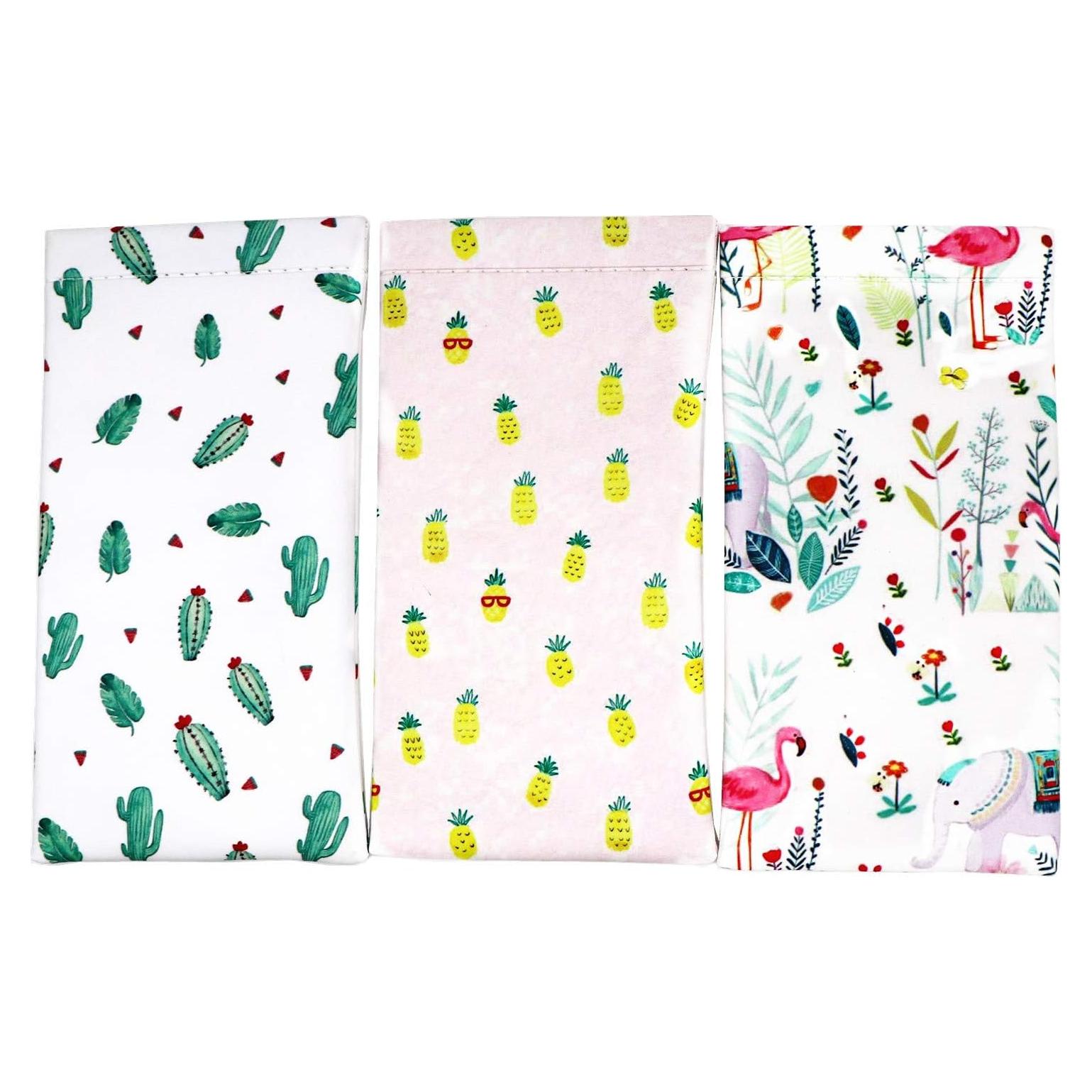 Pack 3 Fundas de Gafas PU con Cierre Superior