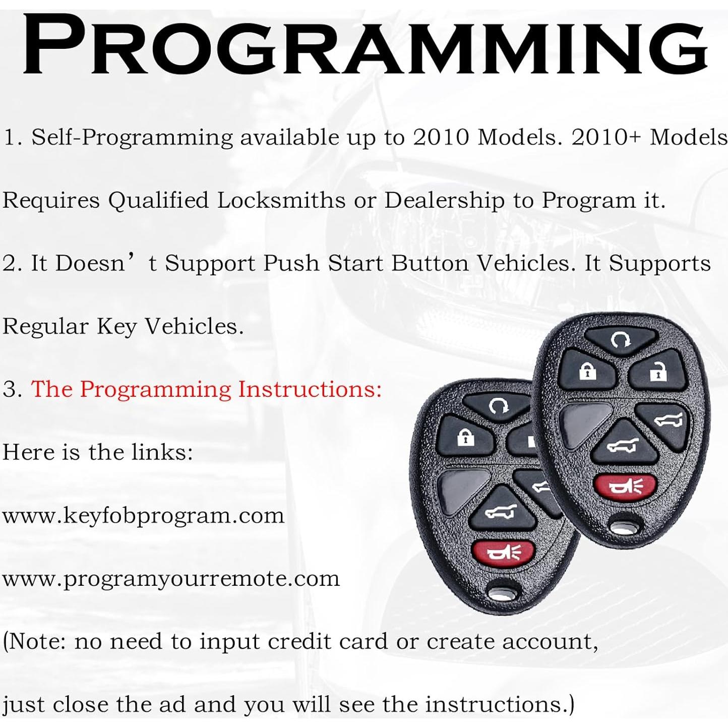 Control Remoto de Entrada Sin Llave SUPALAND para Chevy 2007-2014