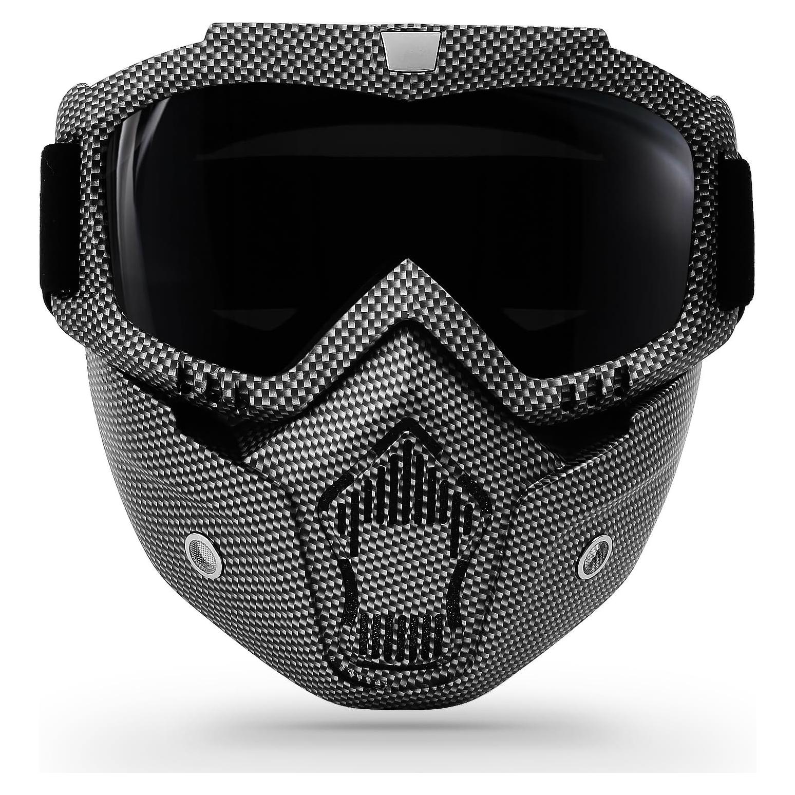 Gafas de Motocicleta GGBuy con Máscara Facial Removible