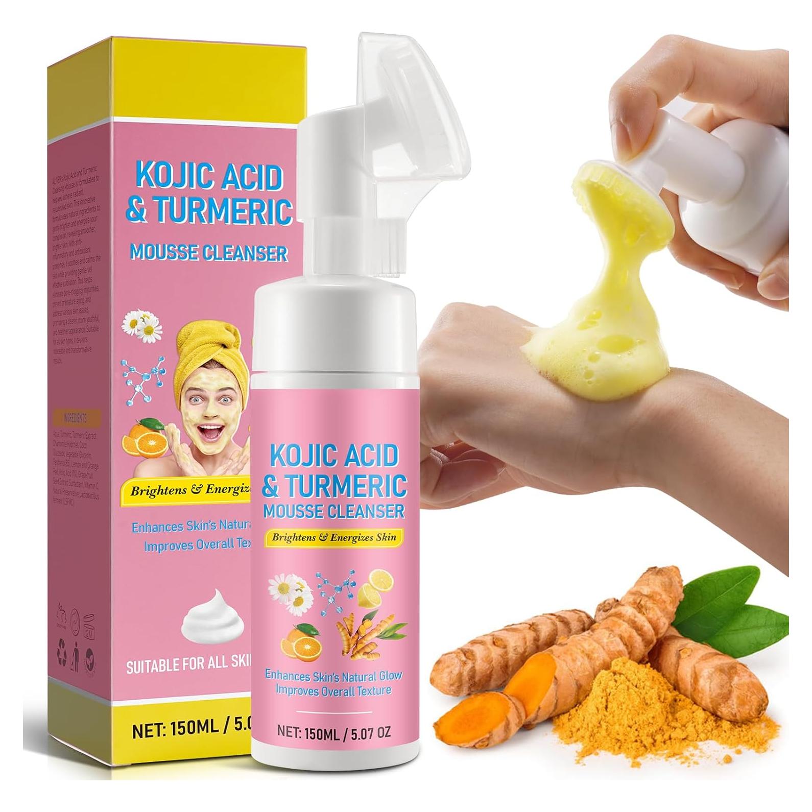 Limpiador Facial de Cúrcuma IDUCEN con Cepillo Suave 150g
