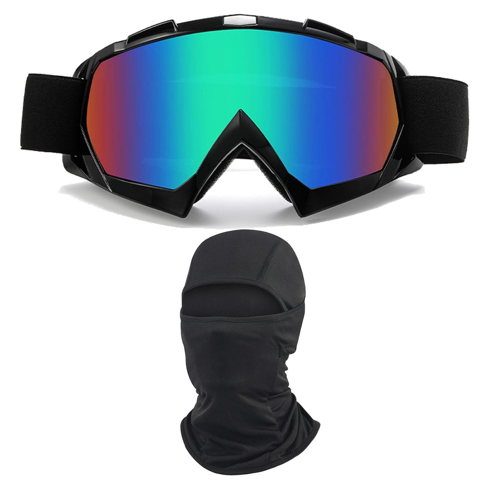 Gafas de Motocicleta Immoono con Balaclava y Lentes HD