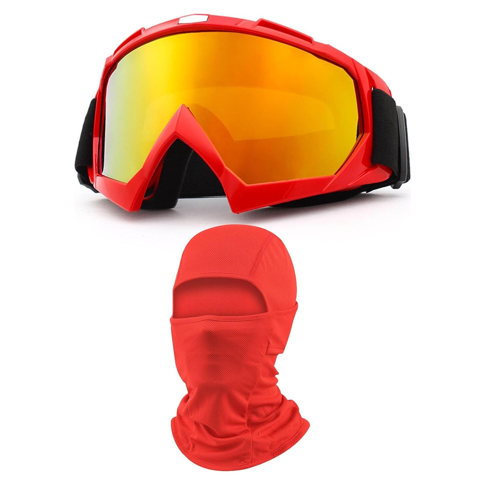 Gafas de Motocross Immoono con Balaclava y Lentes HD