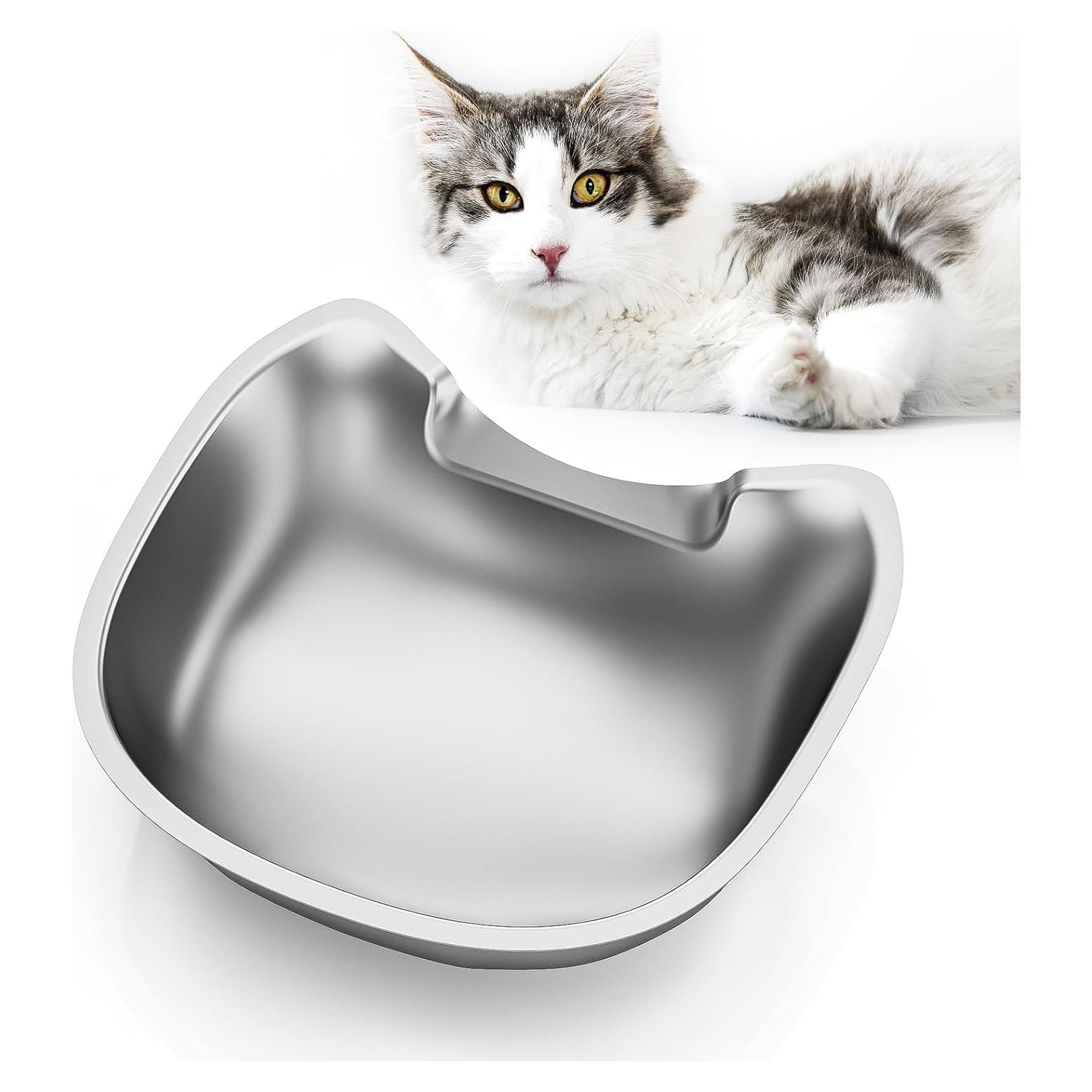 Cuencos de Acero Inoxidable IMIPAW para Gatos 13.97 cm