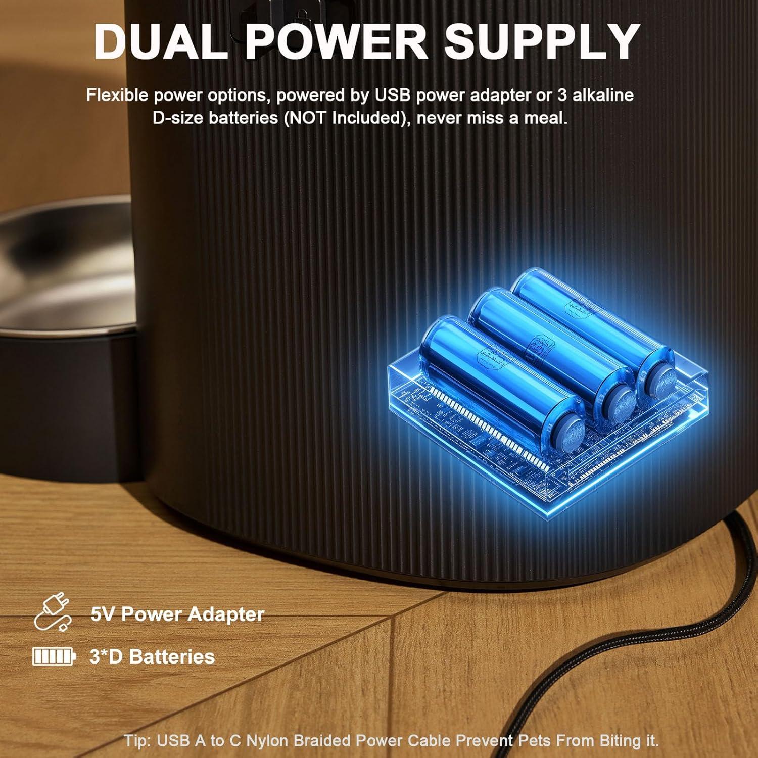 Comedero Automático Erjunkeji A80 con Cámara 4L para Gatos