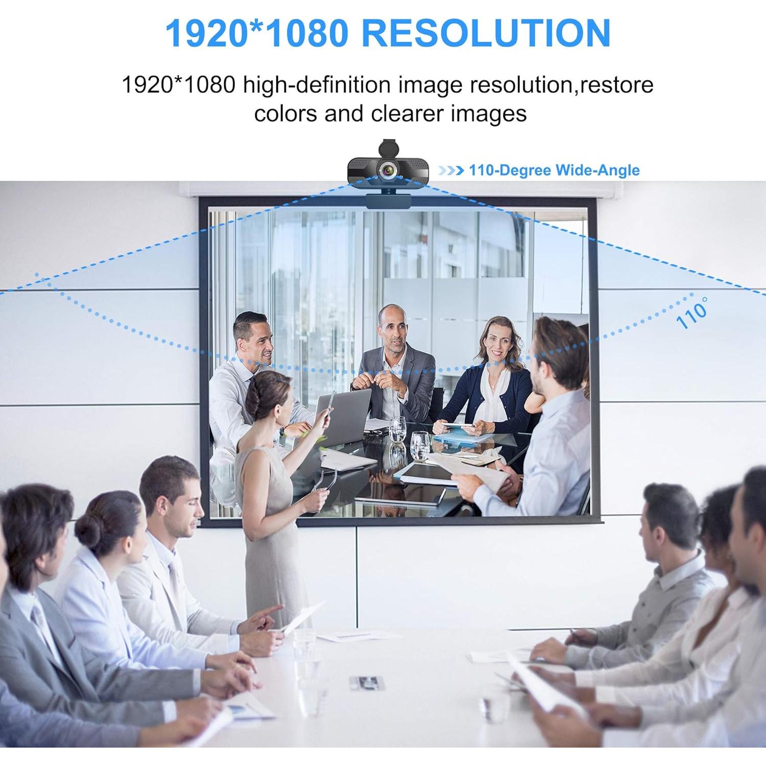 Cámara Web ILAOLIU 1080P HD con Micrófono y Trípode
